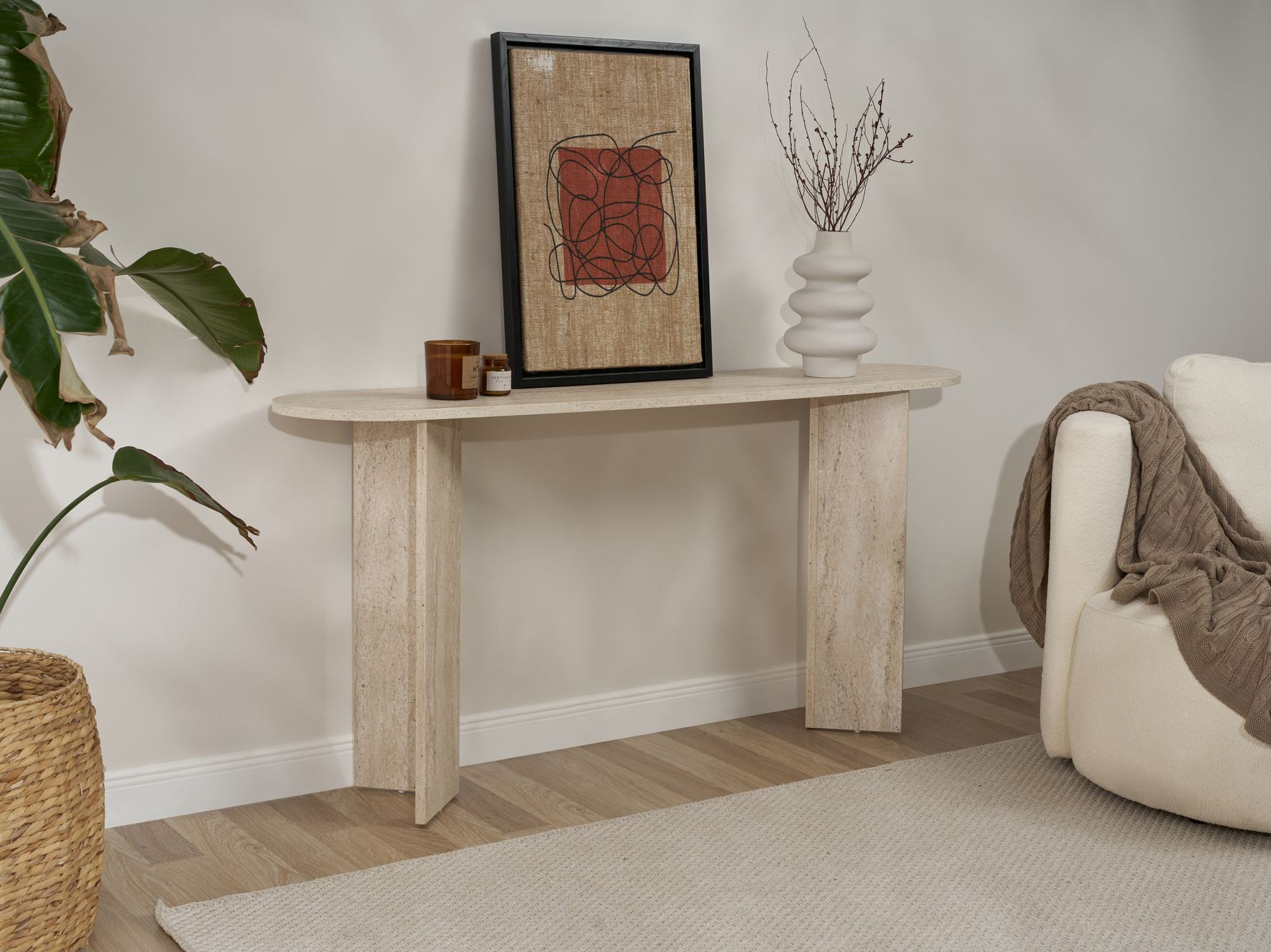 Consola Novato 133 (Travertino claro)