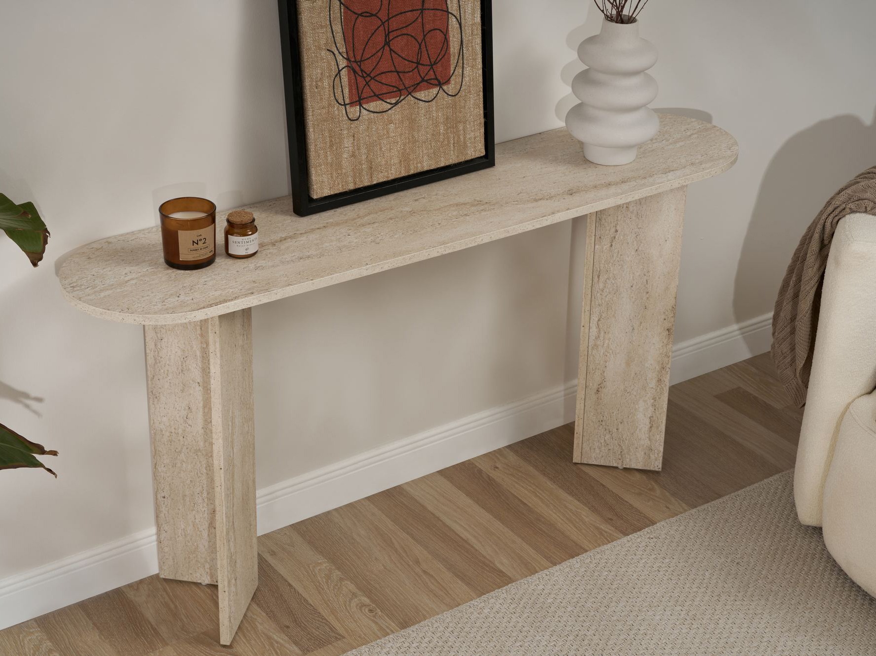 Consola Novato 133 (Travertino claro)