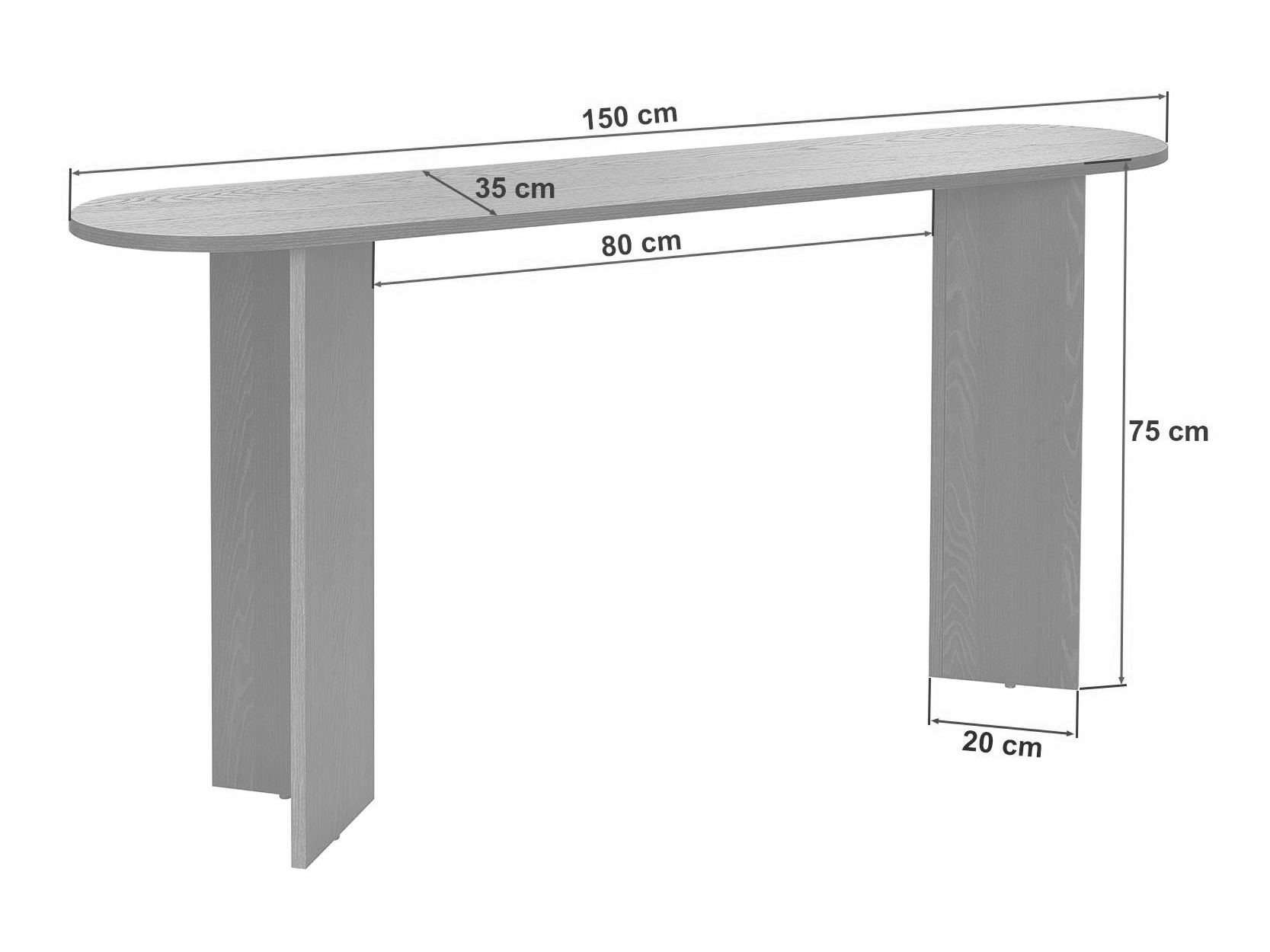 Consola Novato 133 (Travertino claro)