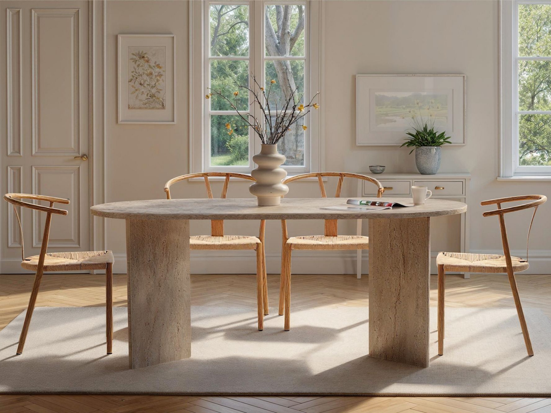 Mesa Novato 131 (Travertino claro)