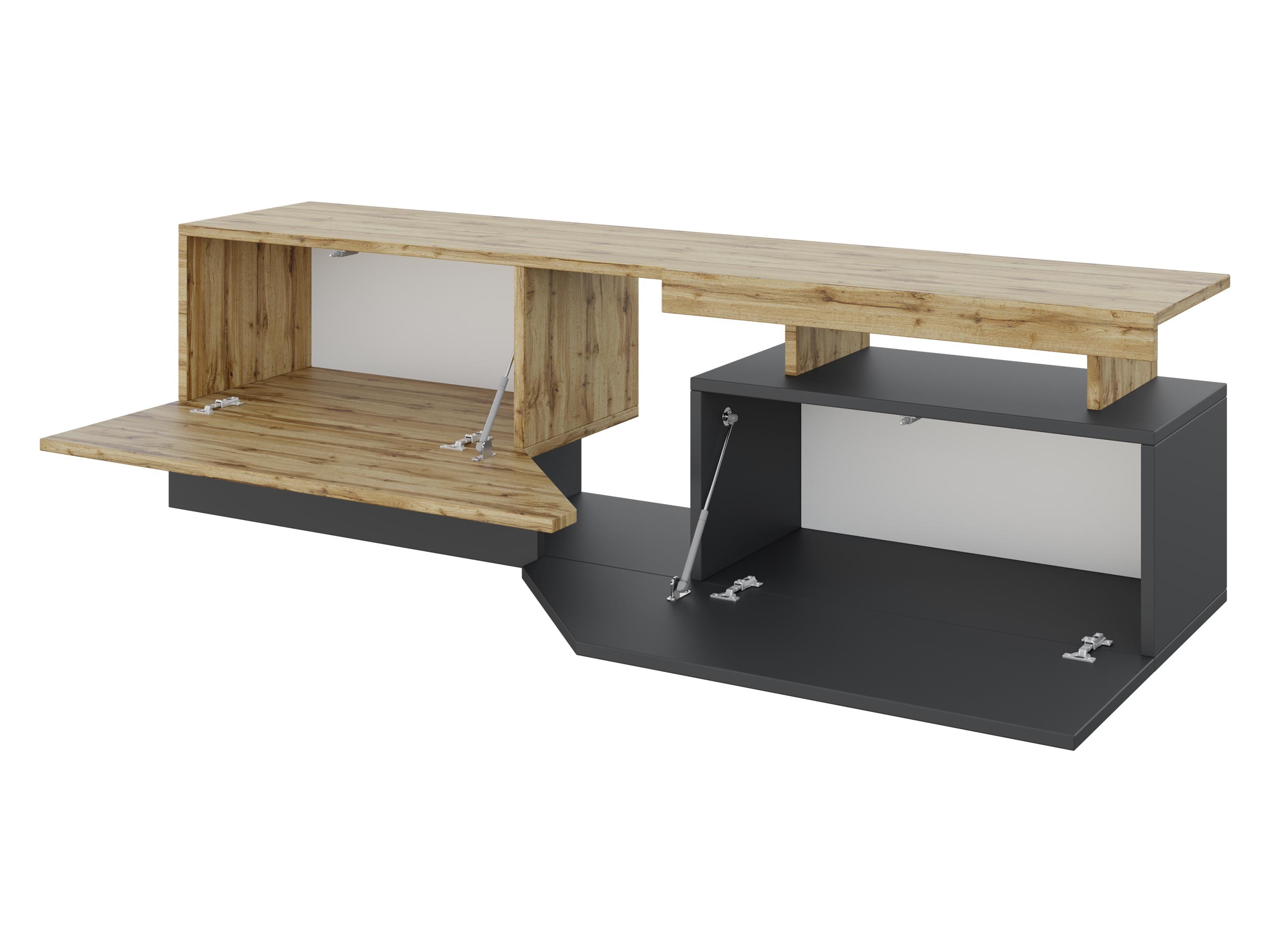 Mueble TV Comfivo Daldune (Antracita + Roble wotan)