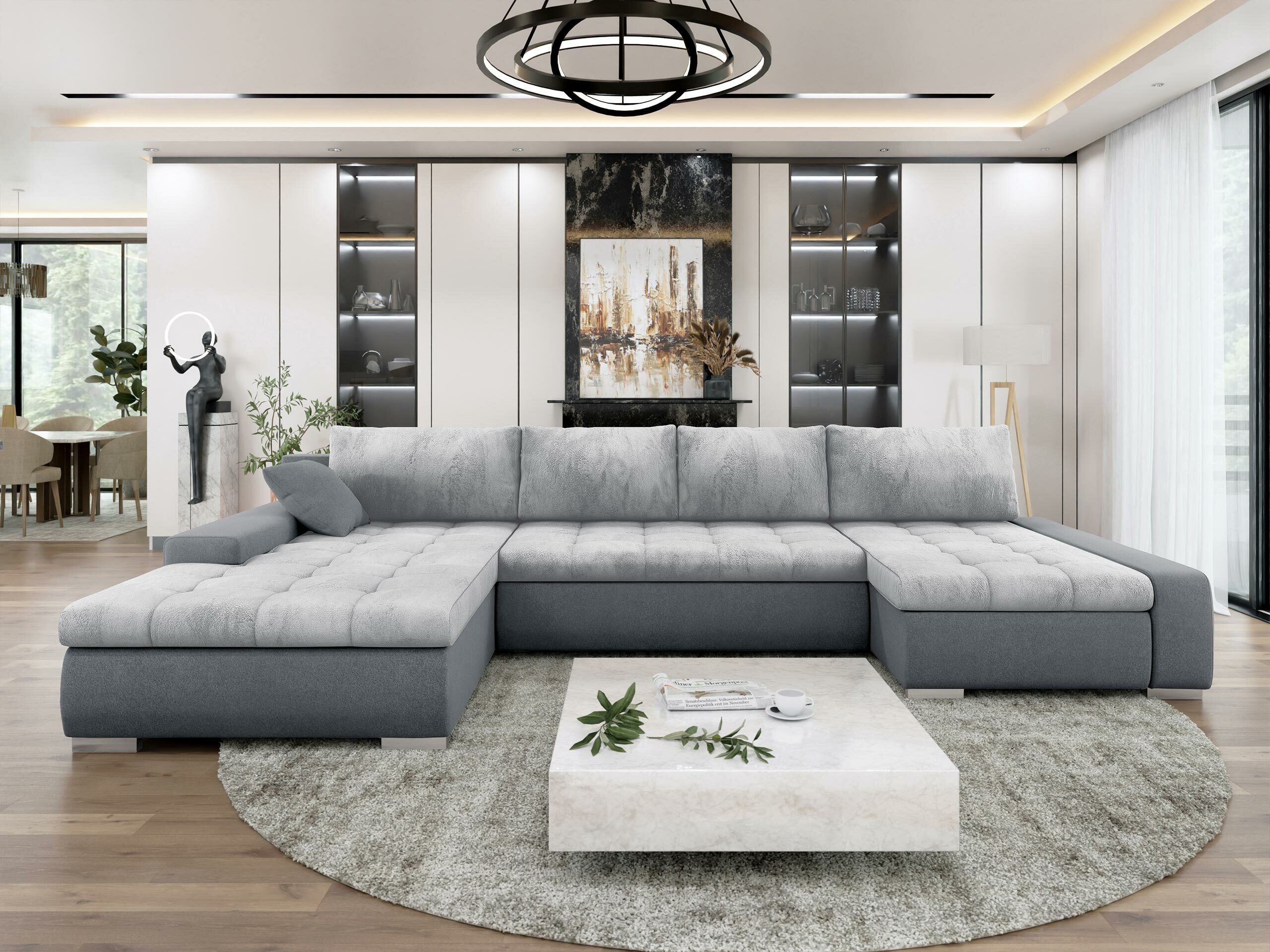 Sofá rinconero Comfivo 248 (Otusso 04 + Sorriso 04 + Otusso 04)