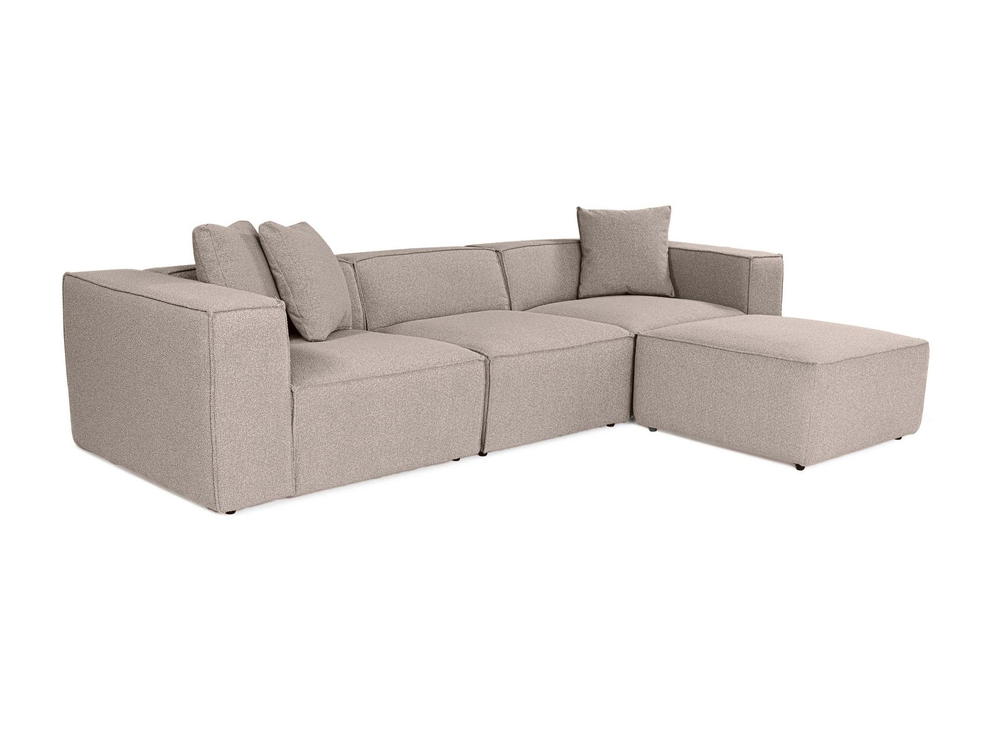 Sofá rinconero modular Fivsoi 102 (Beige)