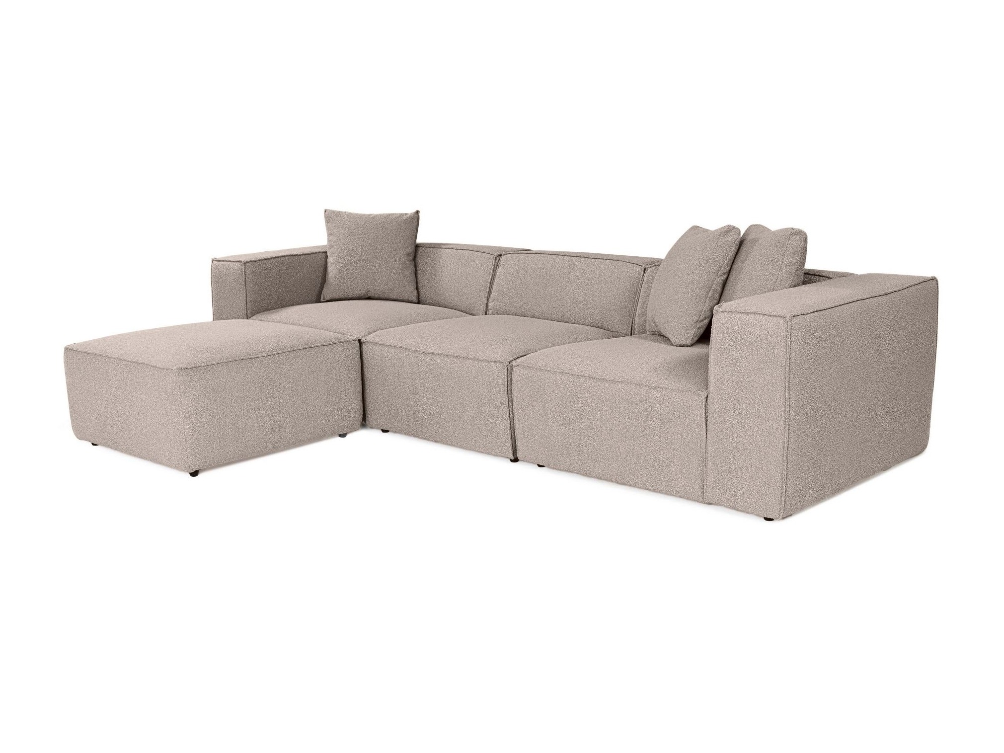 Sofá rinconero modular Fivsoi 102 (Beige)