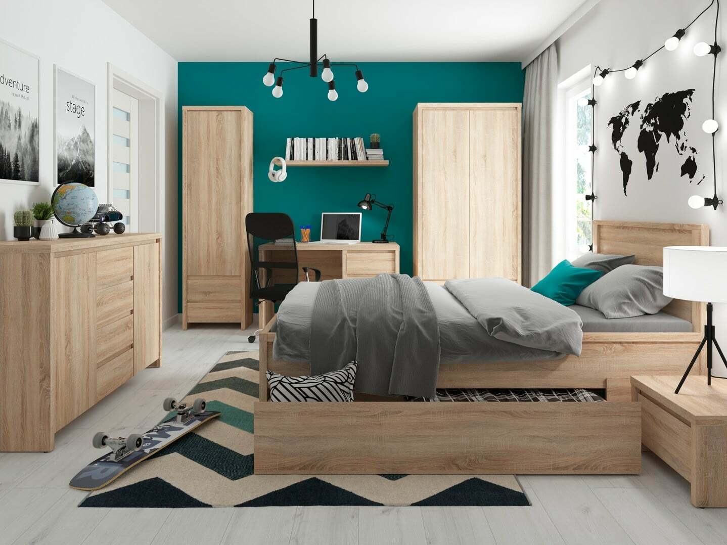 Cómoda Nolroma 103 (Roble Sonoma)