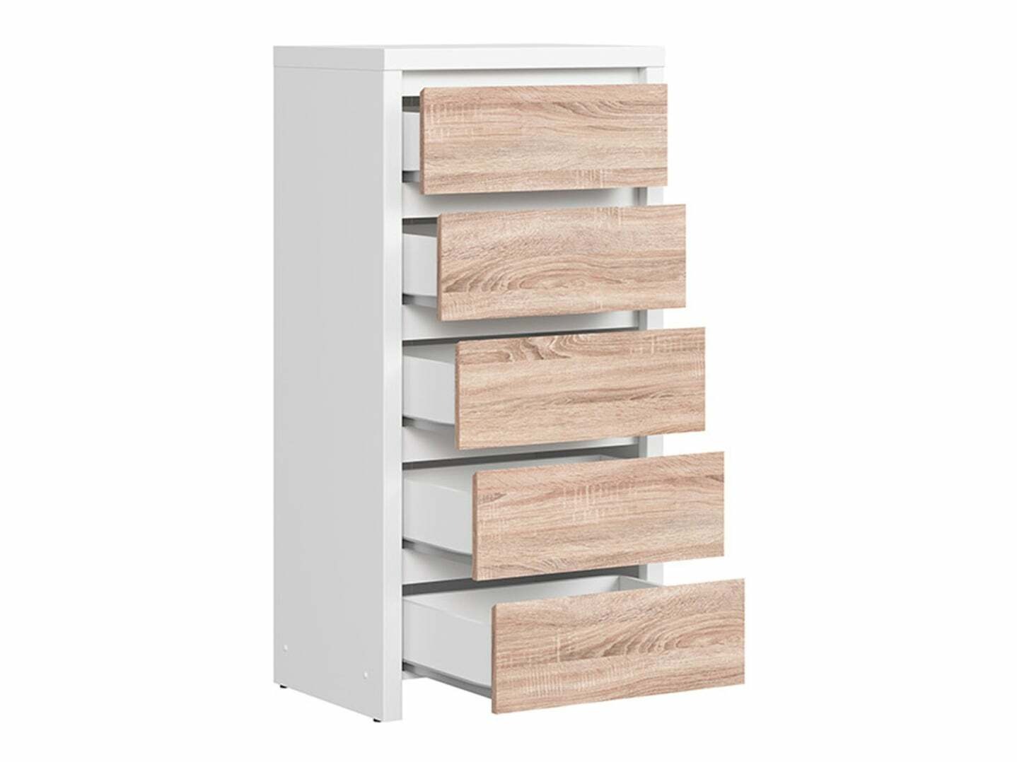 Cómoda Nolroma 106 (Blanco + Somoma roble)