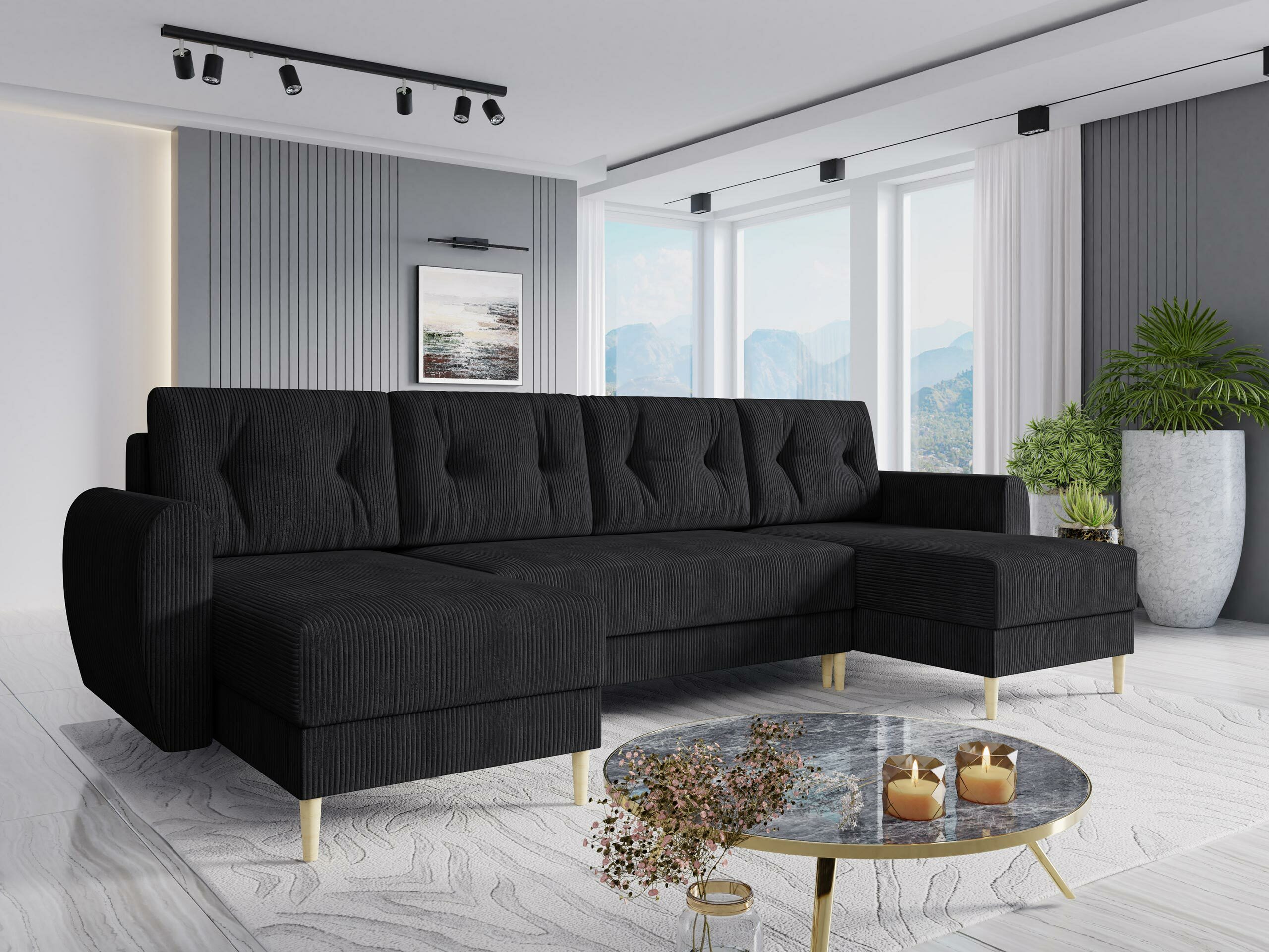 Sofá rinconero Memphis 140 (Poso 135)