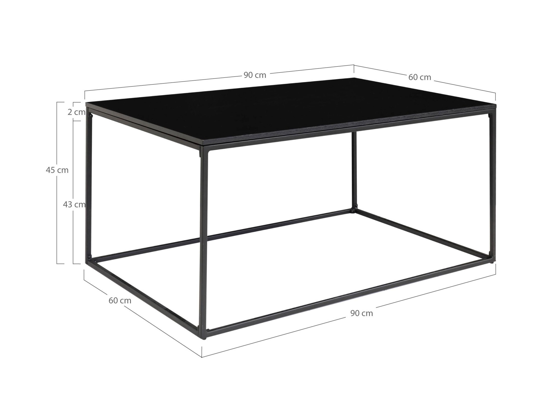Mesa de centro Sorbeni 113 (Negro)