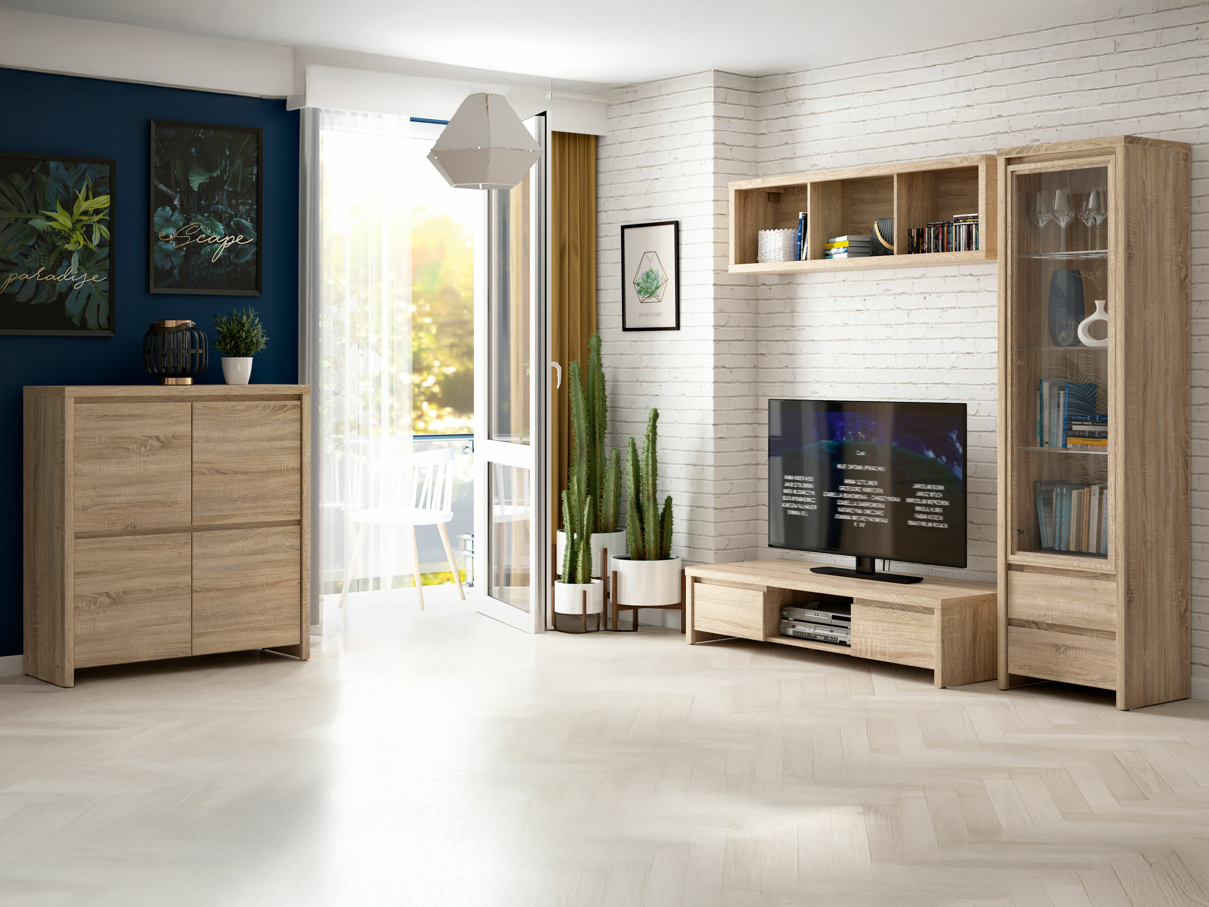 Mueble TV Nolroma 128 (Roble Sonoma)