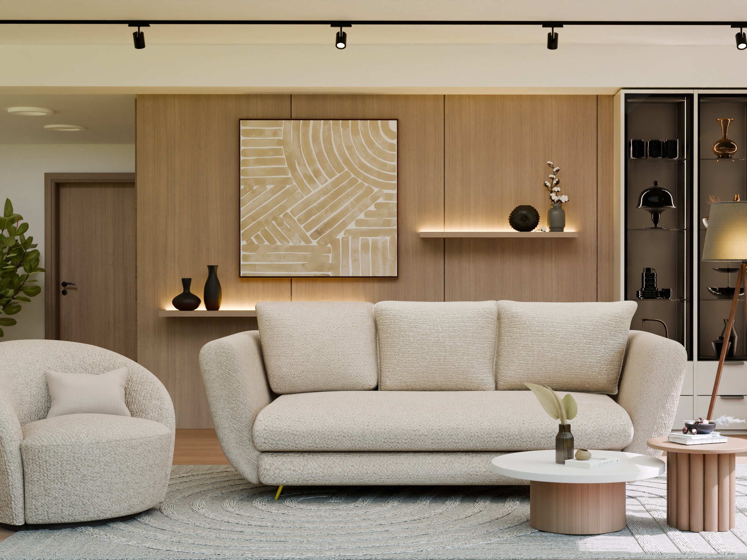 Sofá cama Mandeville 354 (Dorado + Negro)