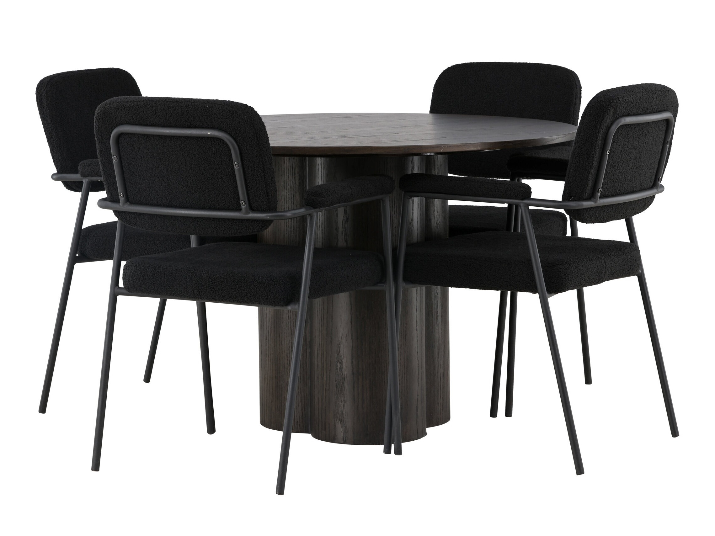 Conjunto de mesas y sillas para comedor Dallas 4358 (Marrón)