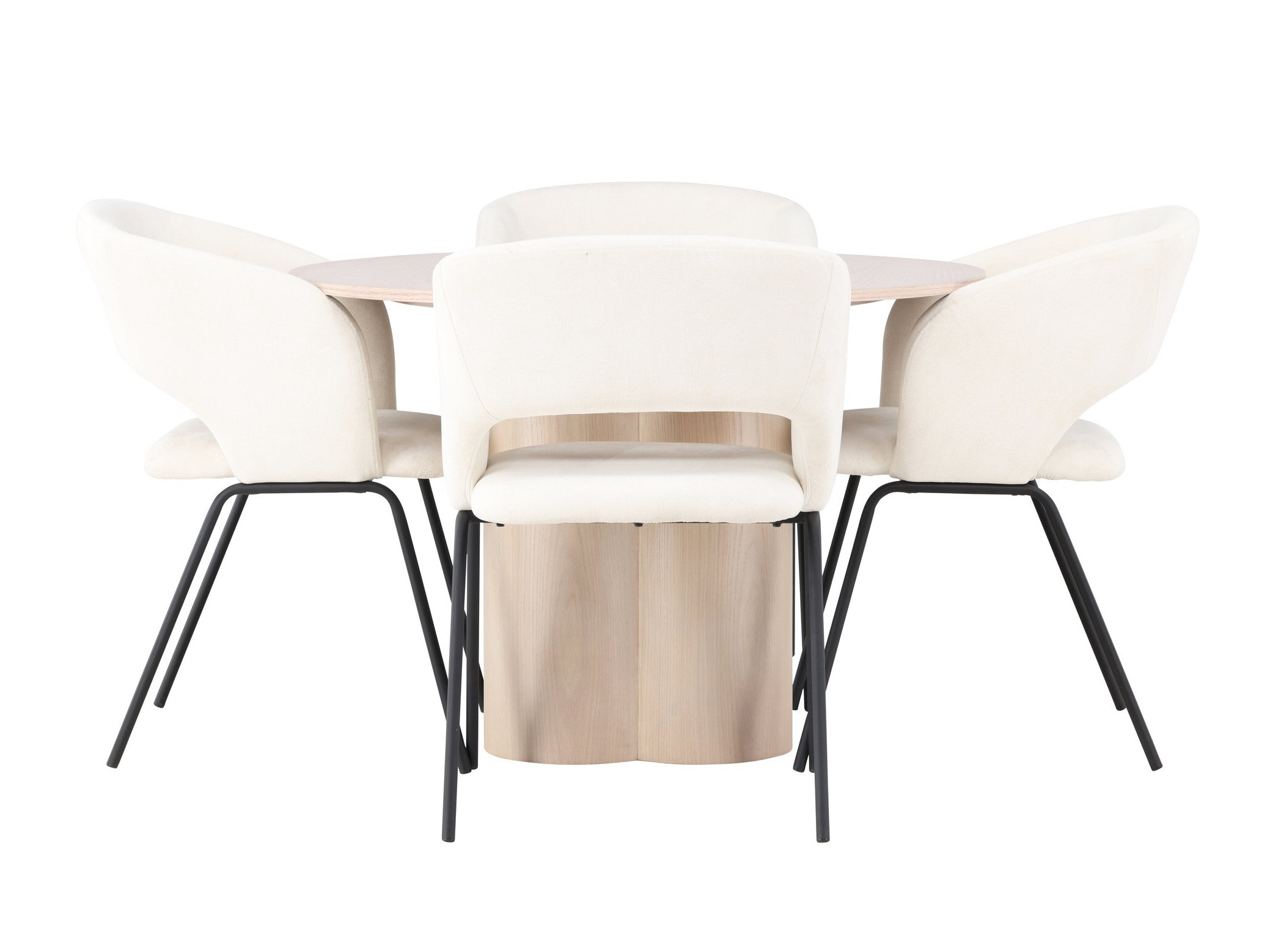 Conjunto de mesas y sillas para comedor Dallas 5132 (Luminoso madera)