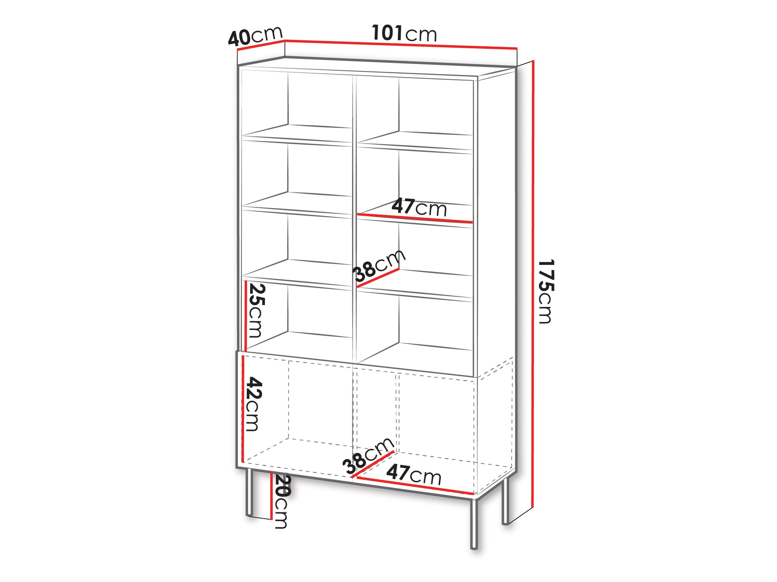Estantería Evavese 106 (Beige)