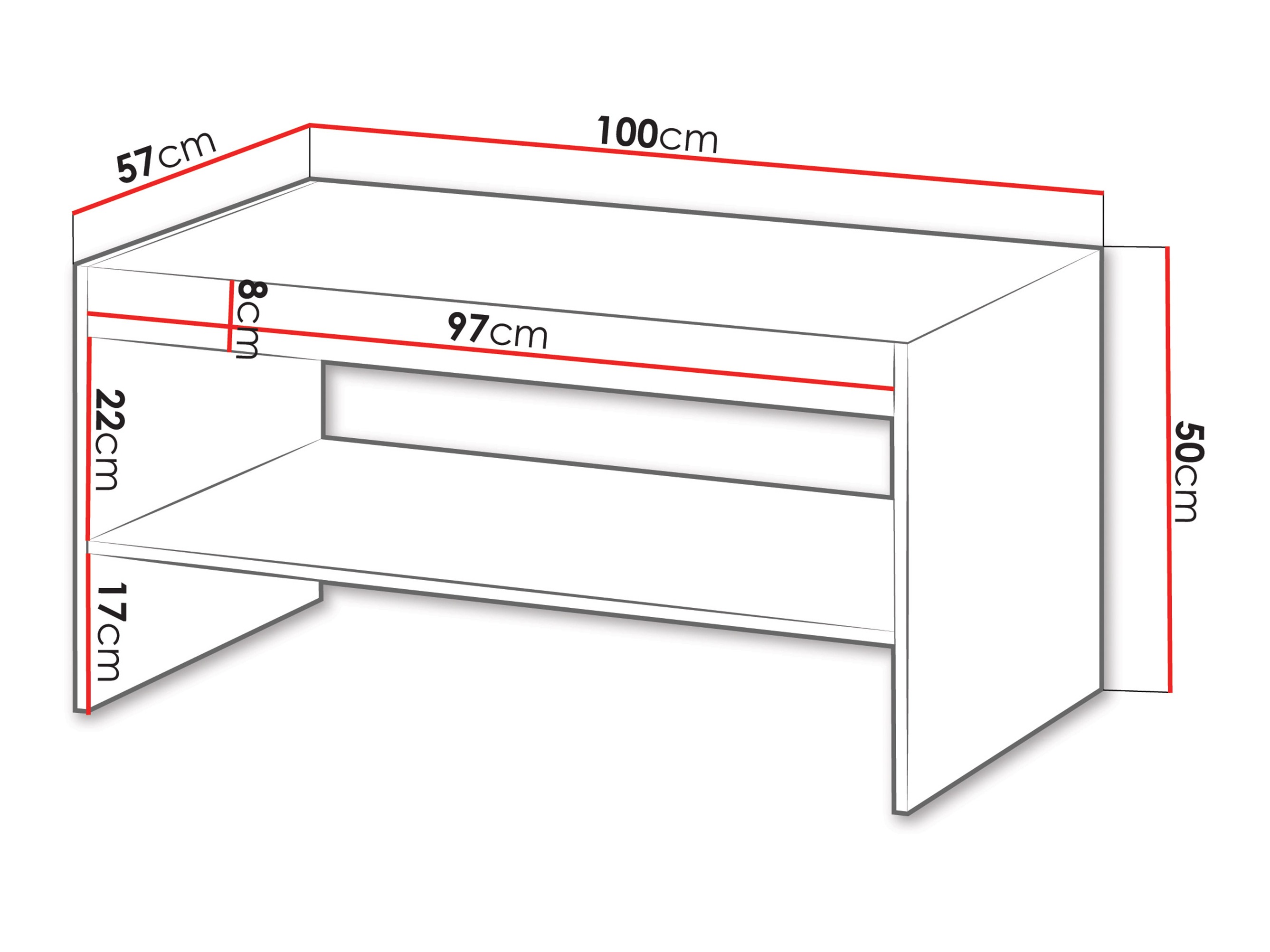 Mesa de centro Evavese 107 (Beige)