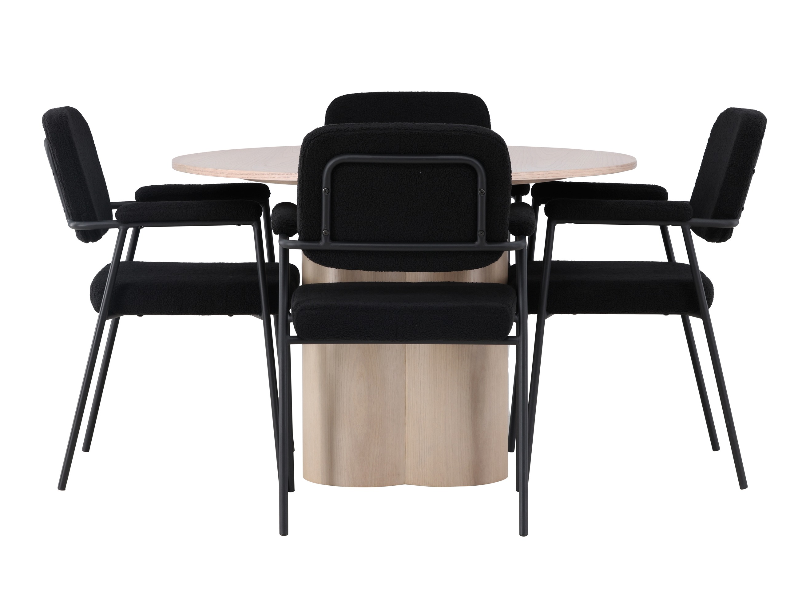 Conjunto de mesas y sillas para comedor Dallas 4358 (Luminoso madera)