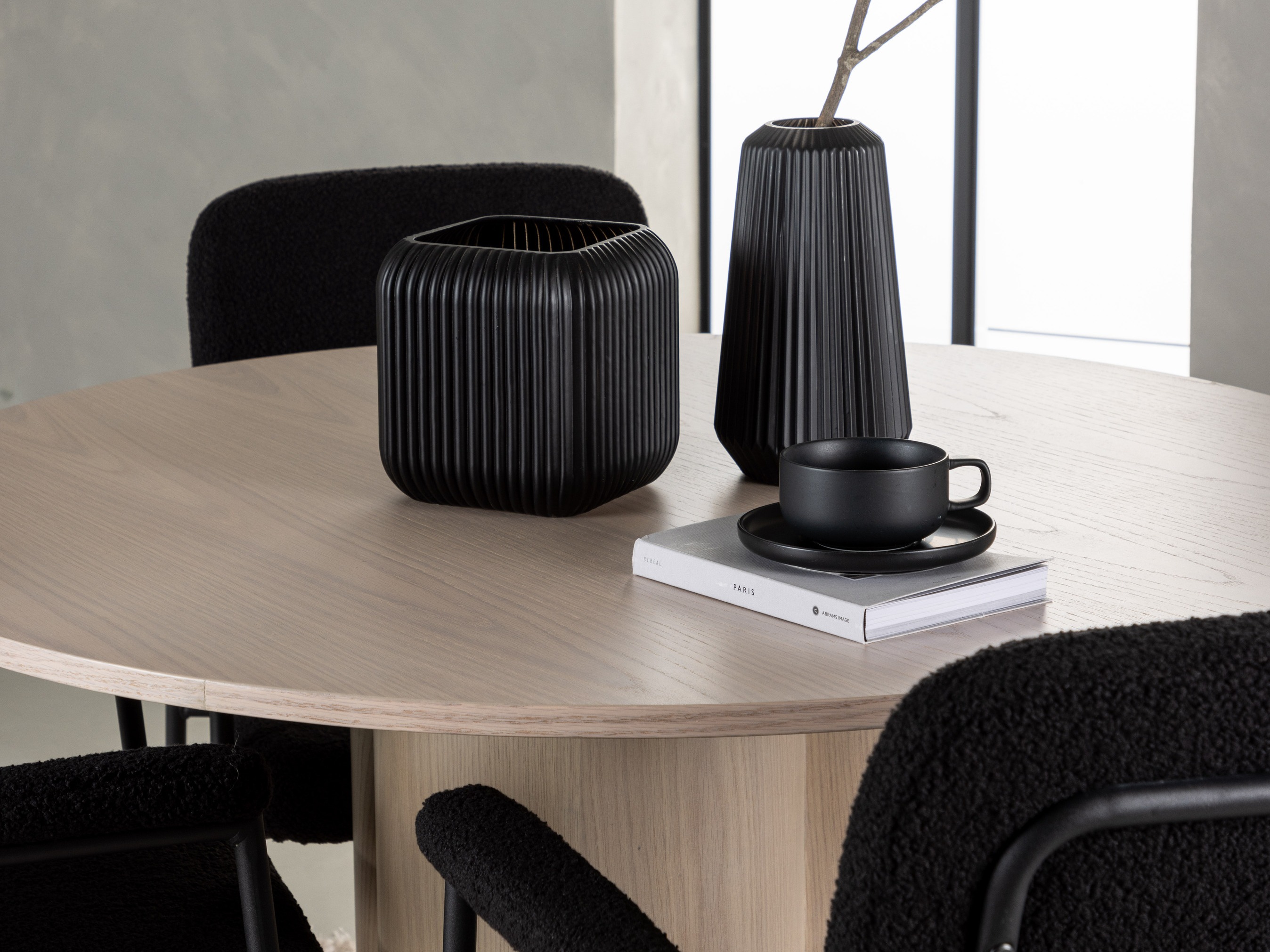 Conjunto de mesas y sillas para comedor Dallas 4358 (Luminoso madera)