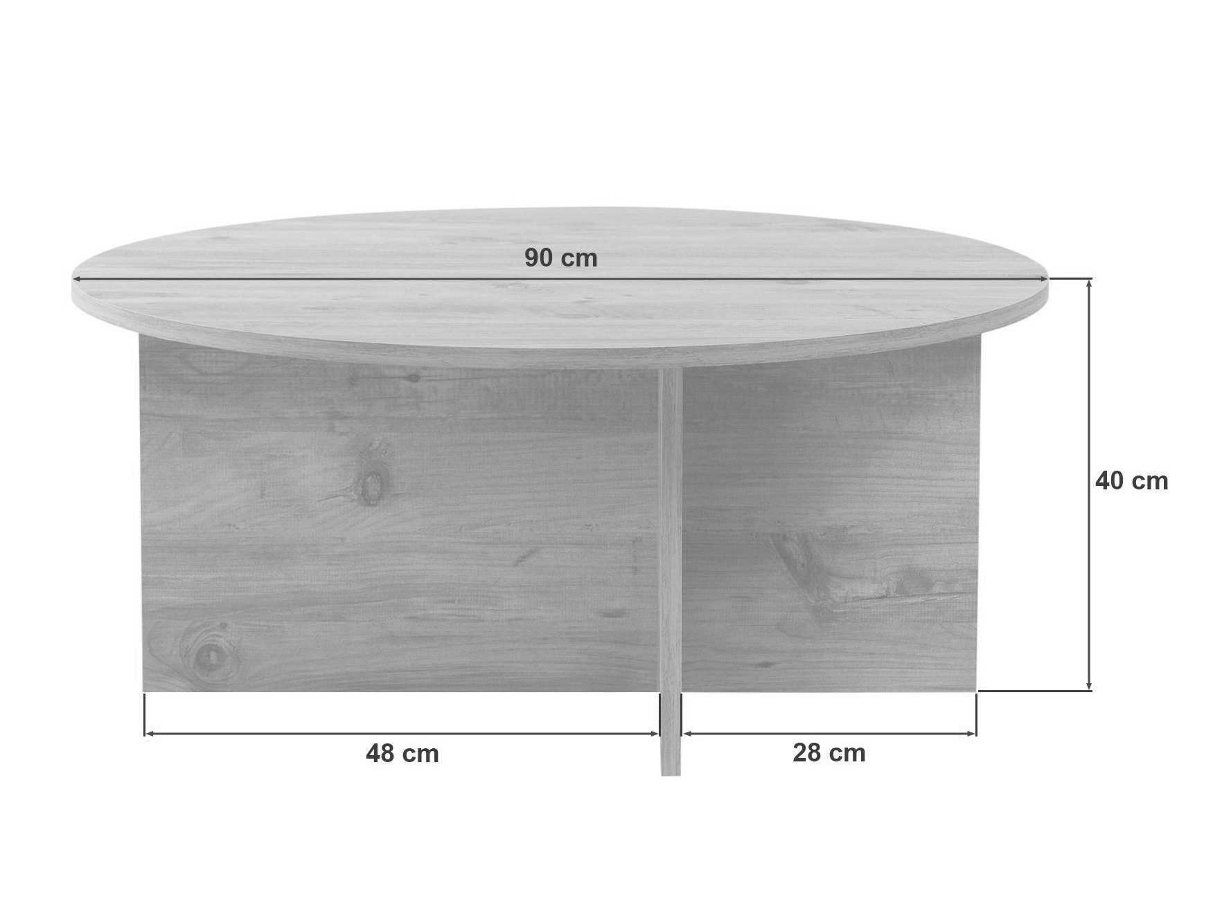 Mesa de centro Novato 137 (Roble)