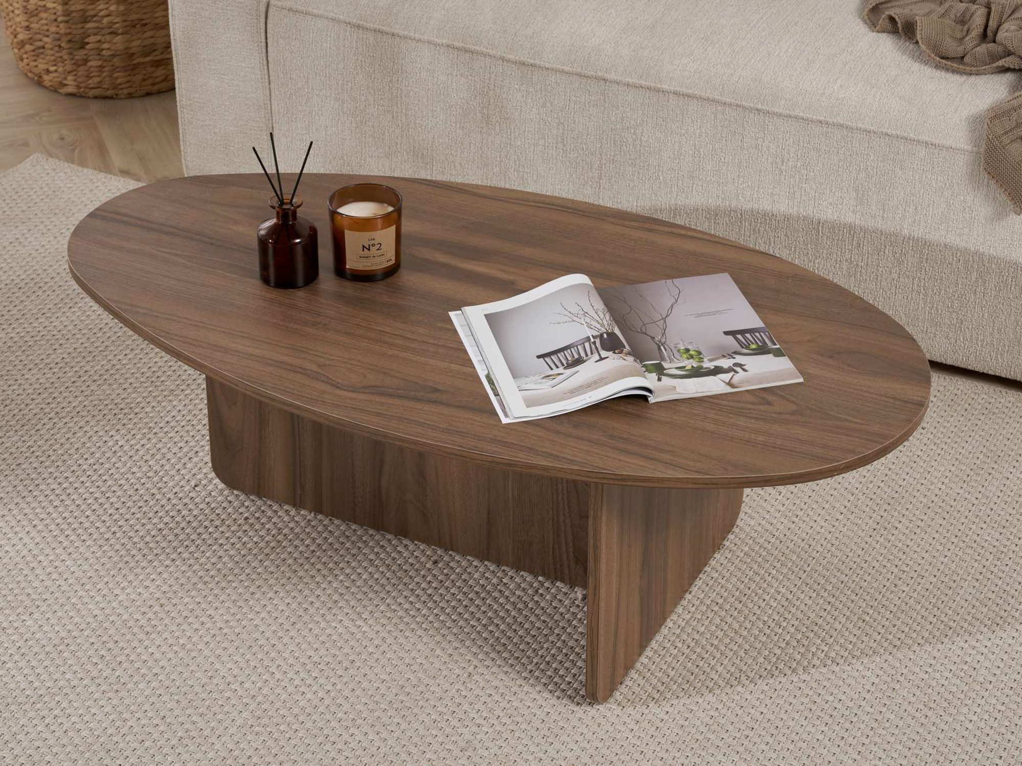 Mesa de centro Novato 139 (Nogal)