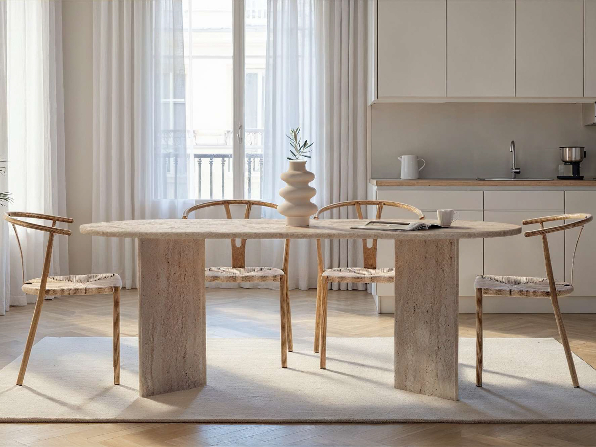 Mesa Novato 138 (Travertino claro)