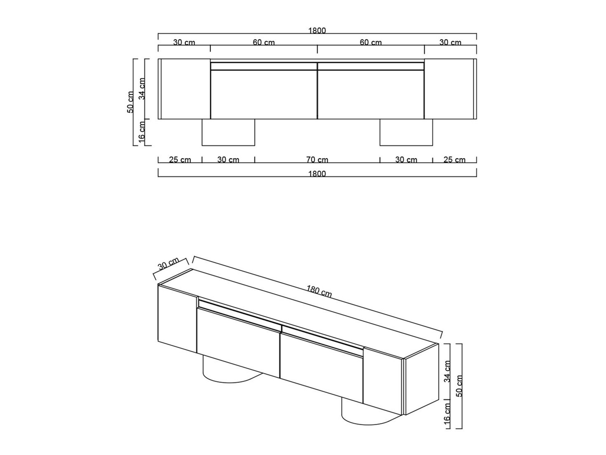 Mueble TV Kailua 2669 (Antracita)