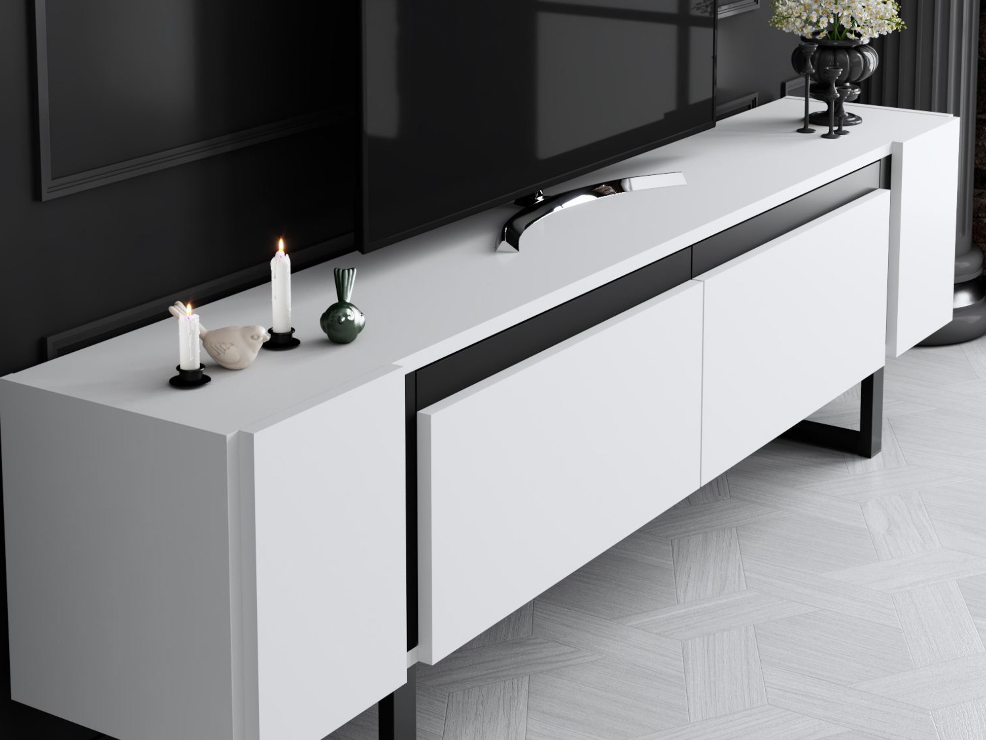 Mueble TV Kailua 2670 (Blanco)