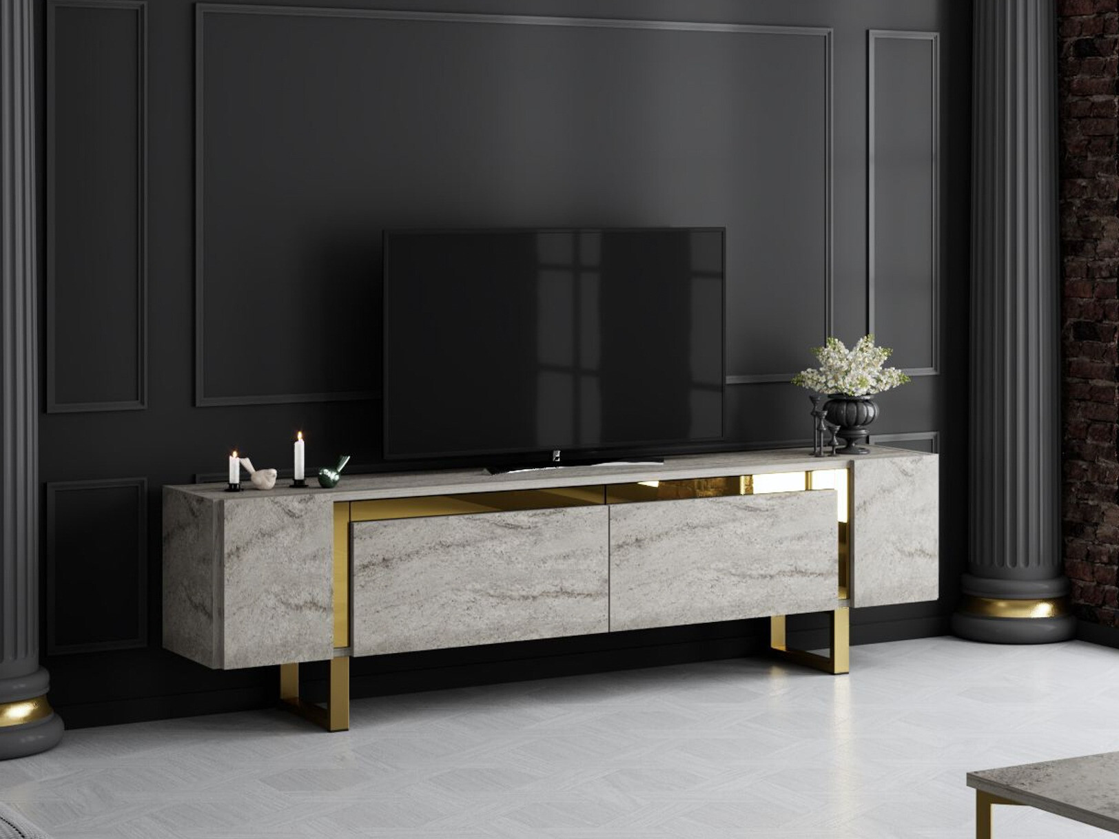 Mueble TV Kailua 2670 (Travertino claro)