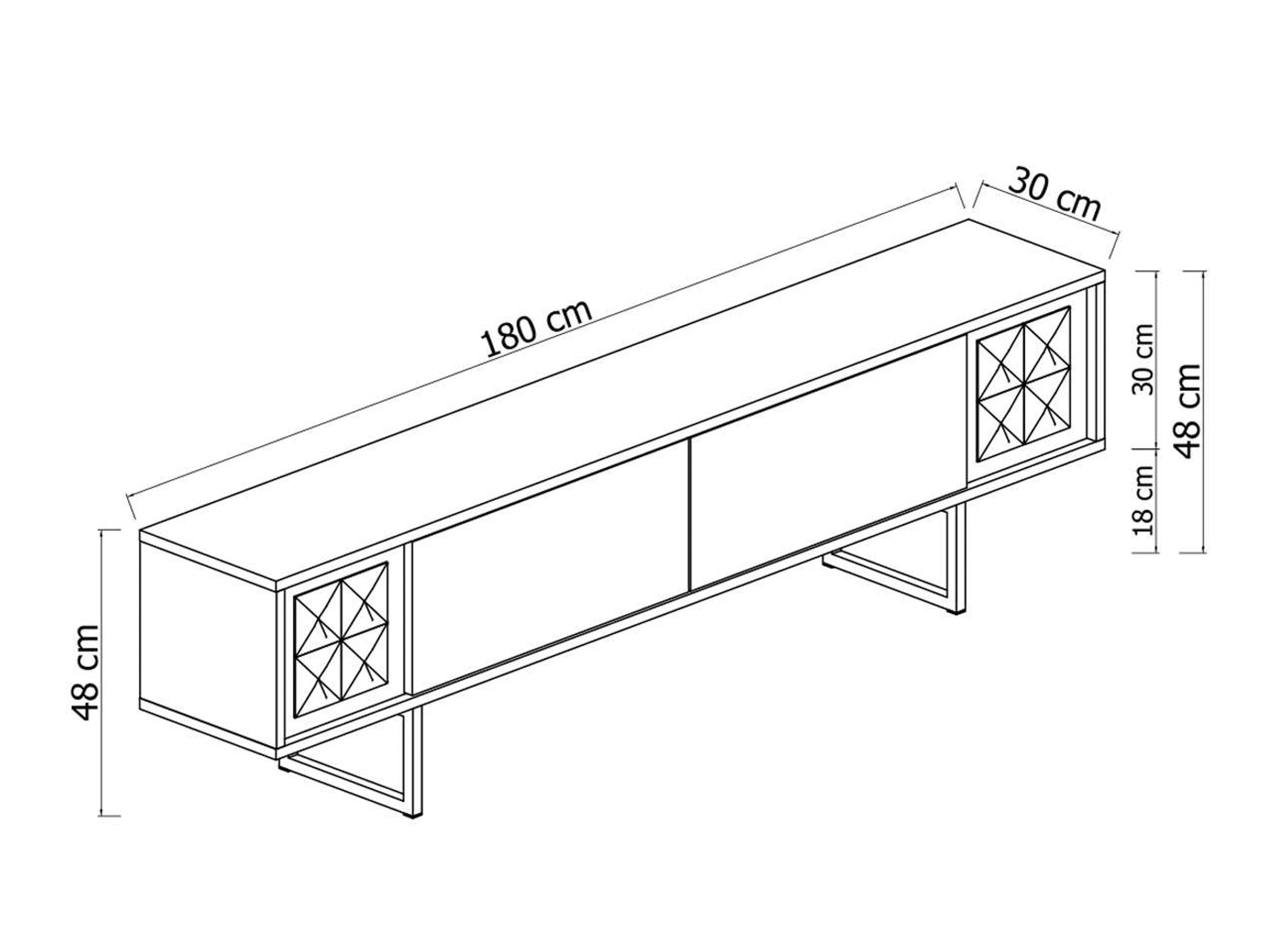 Mueble TV Kailua 2671 (Nogal)