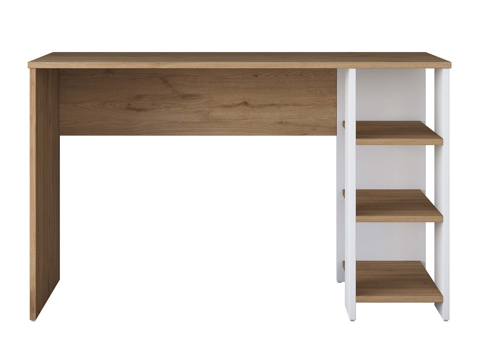 Mesa de oficina Catdelu 109 (Blanco + Nogal)