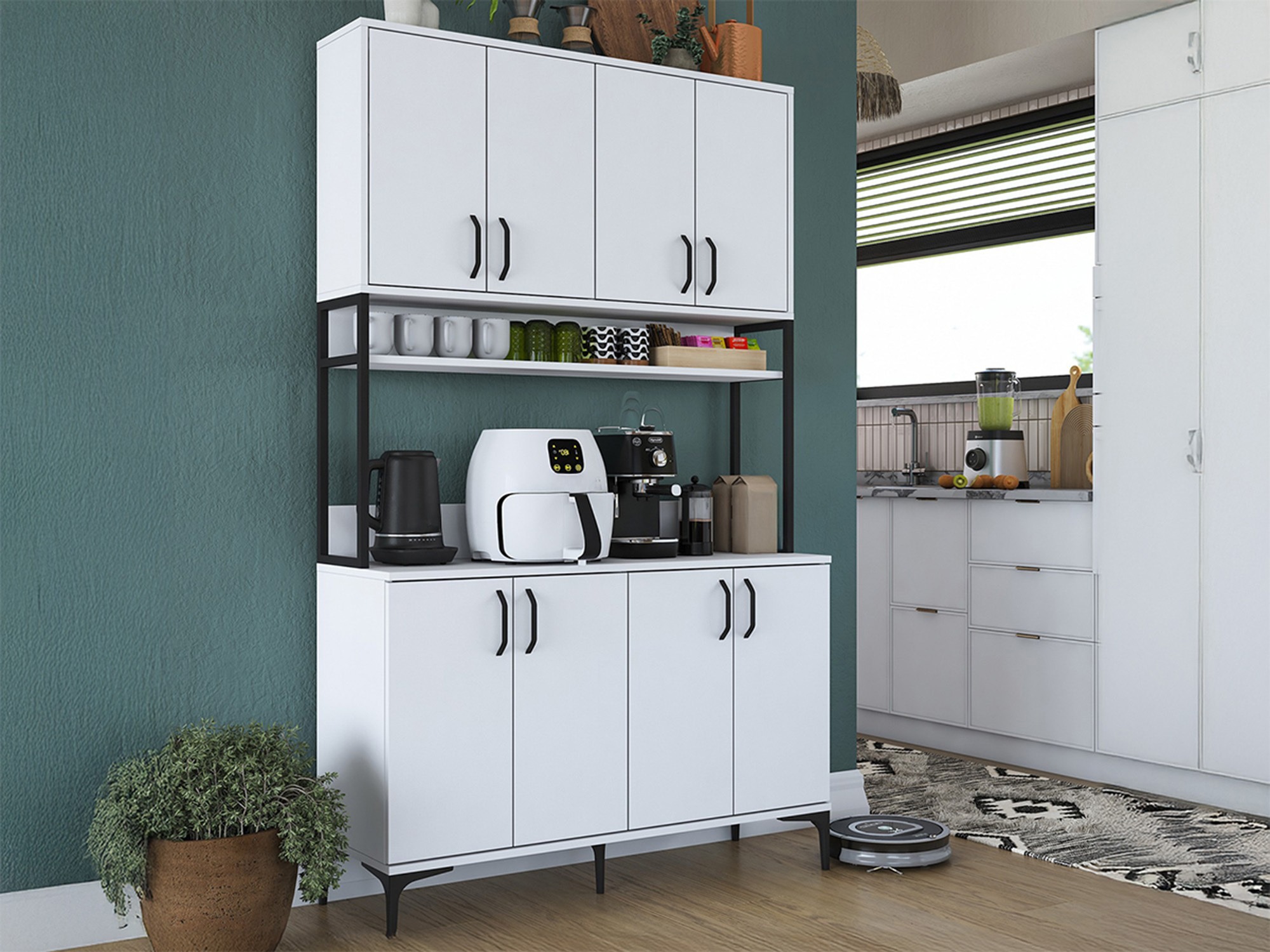 Mueble multifuncional Kailua 2678 (Blanco)