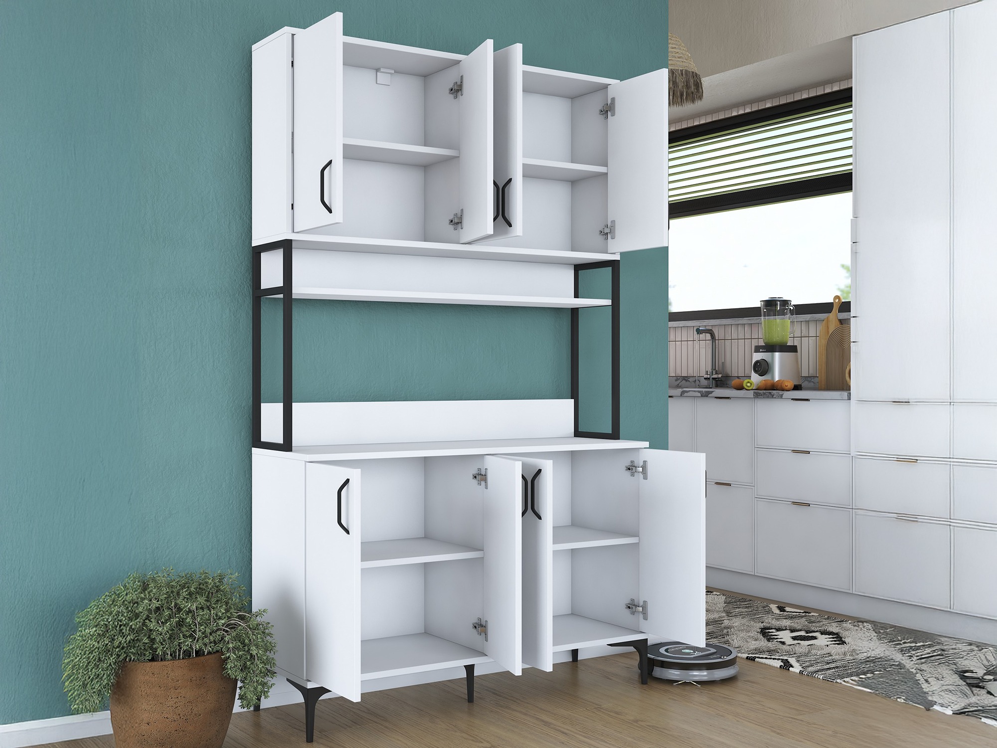 Mueble multifuncional Kailua 2678 (Blanco)