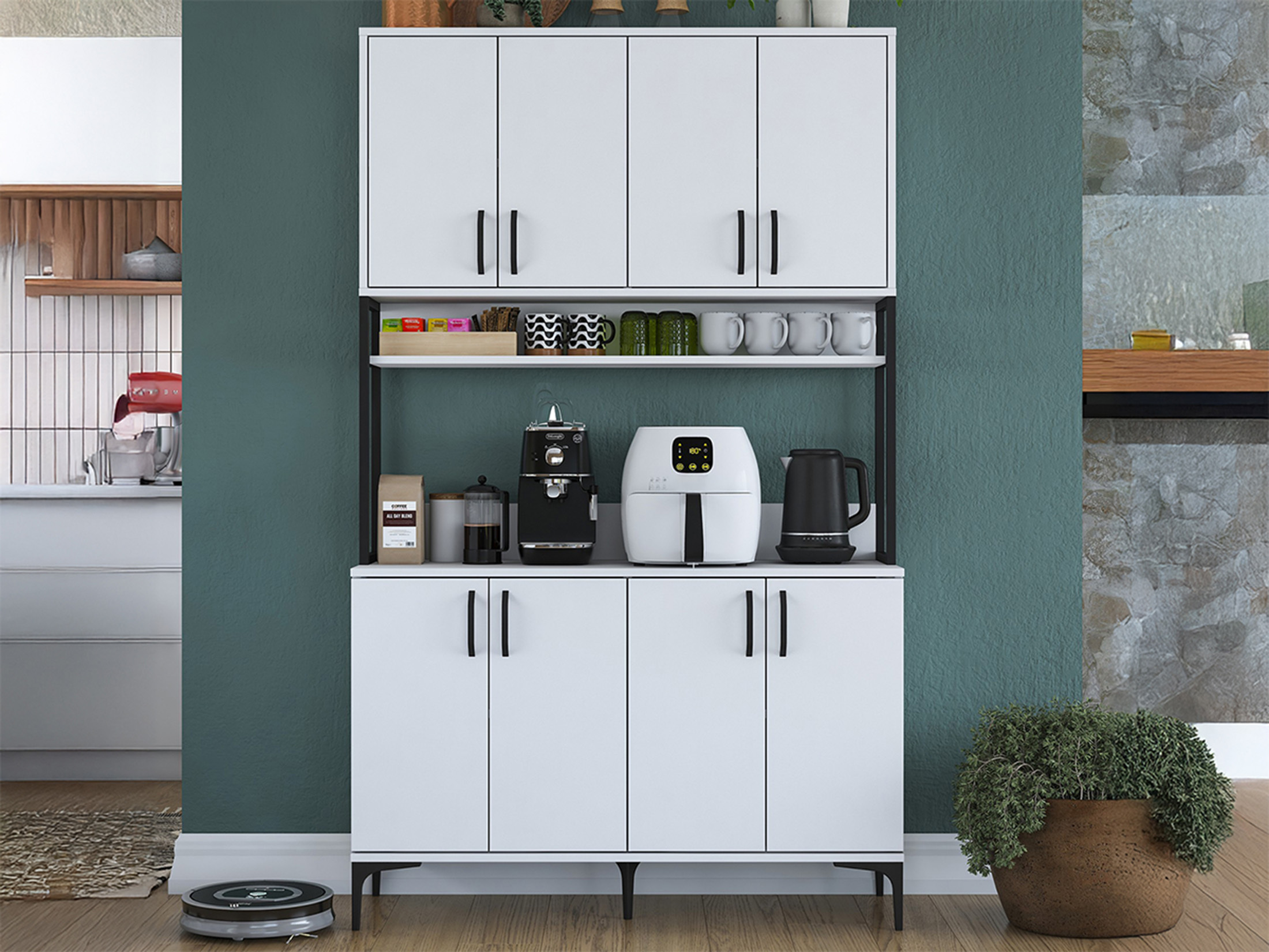 Mueble multifuncional Kailua 2678 (Blanco)