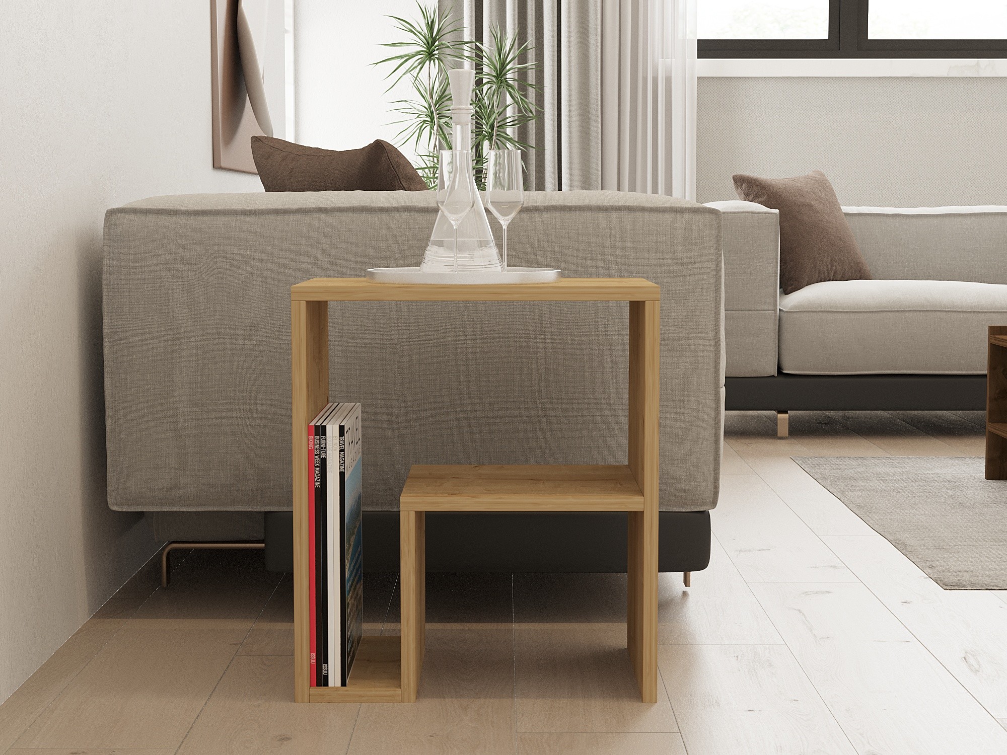 Mesa auxiliar Kailua 2688 (Roble)