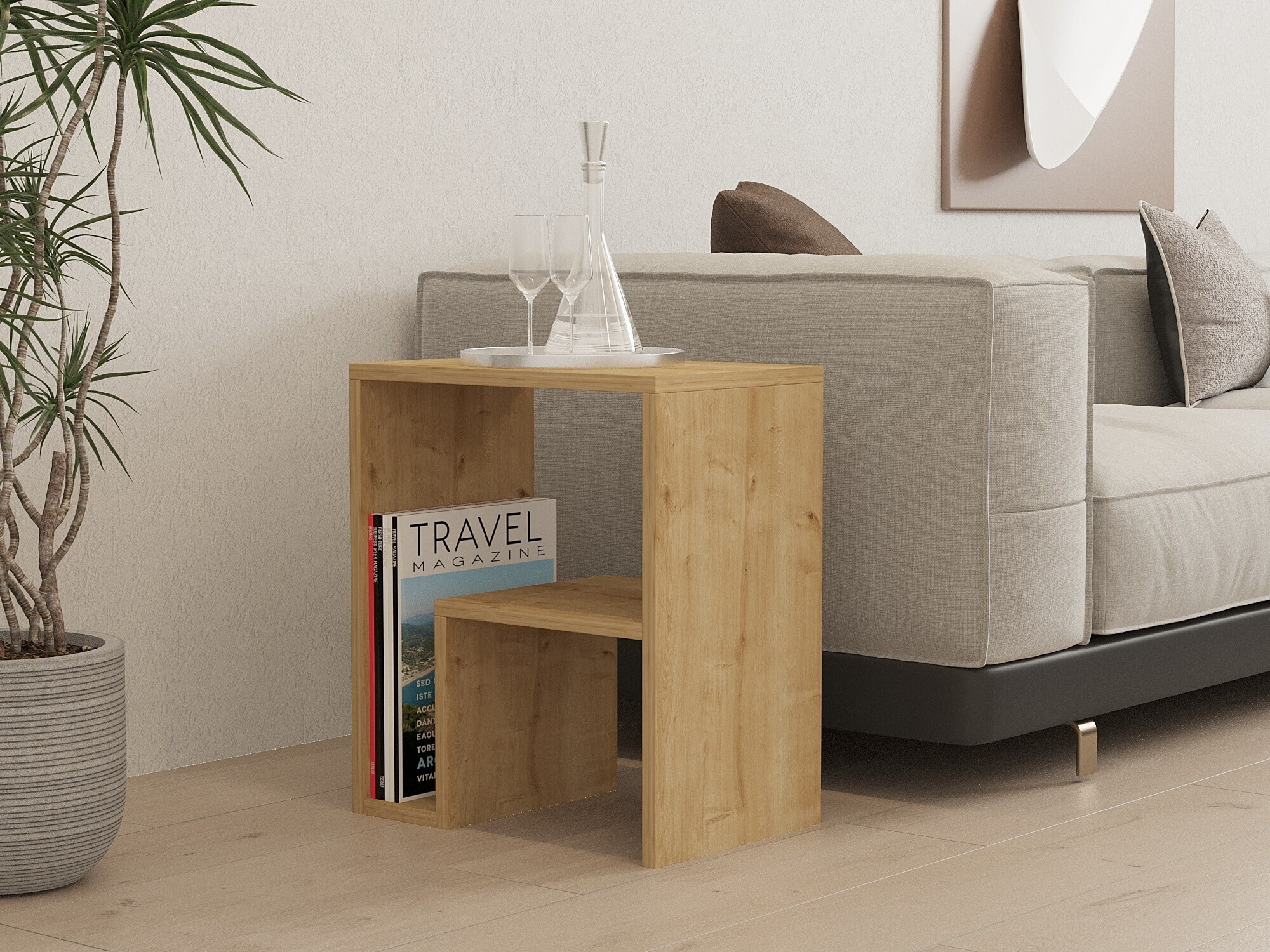 Mesa auxiliar Kailua 2688 (Roble)