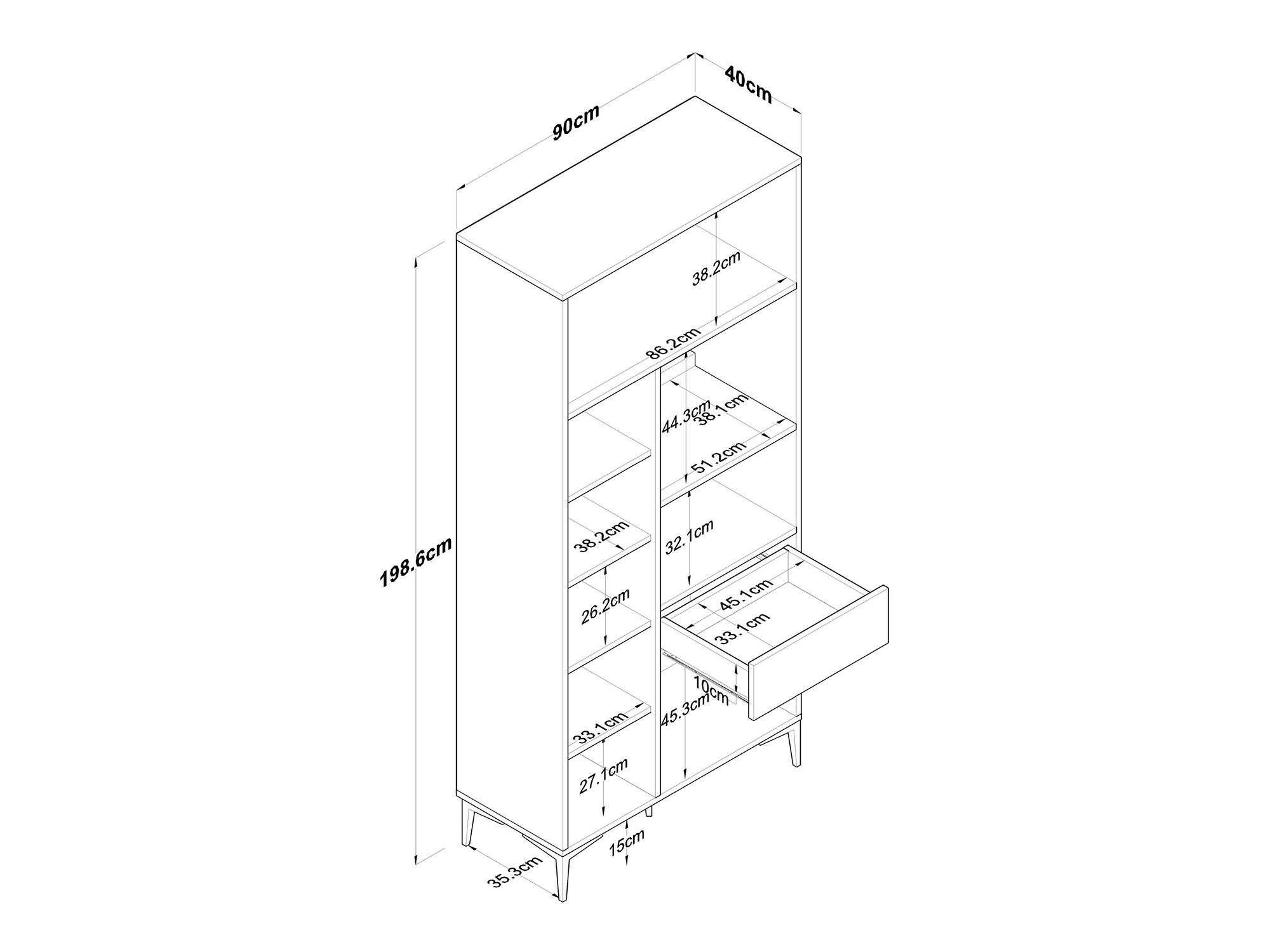 Mueble multifuncional Asheboro 188