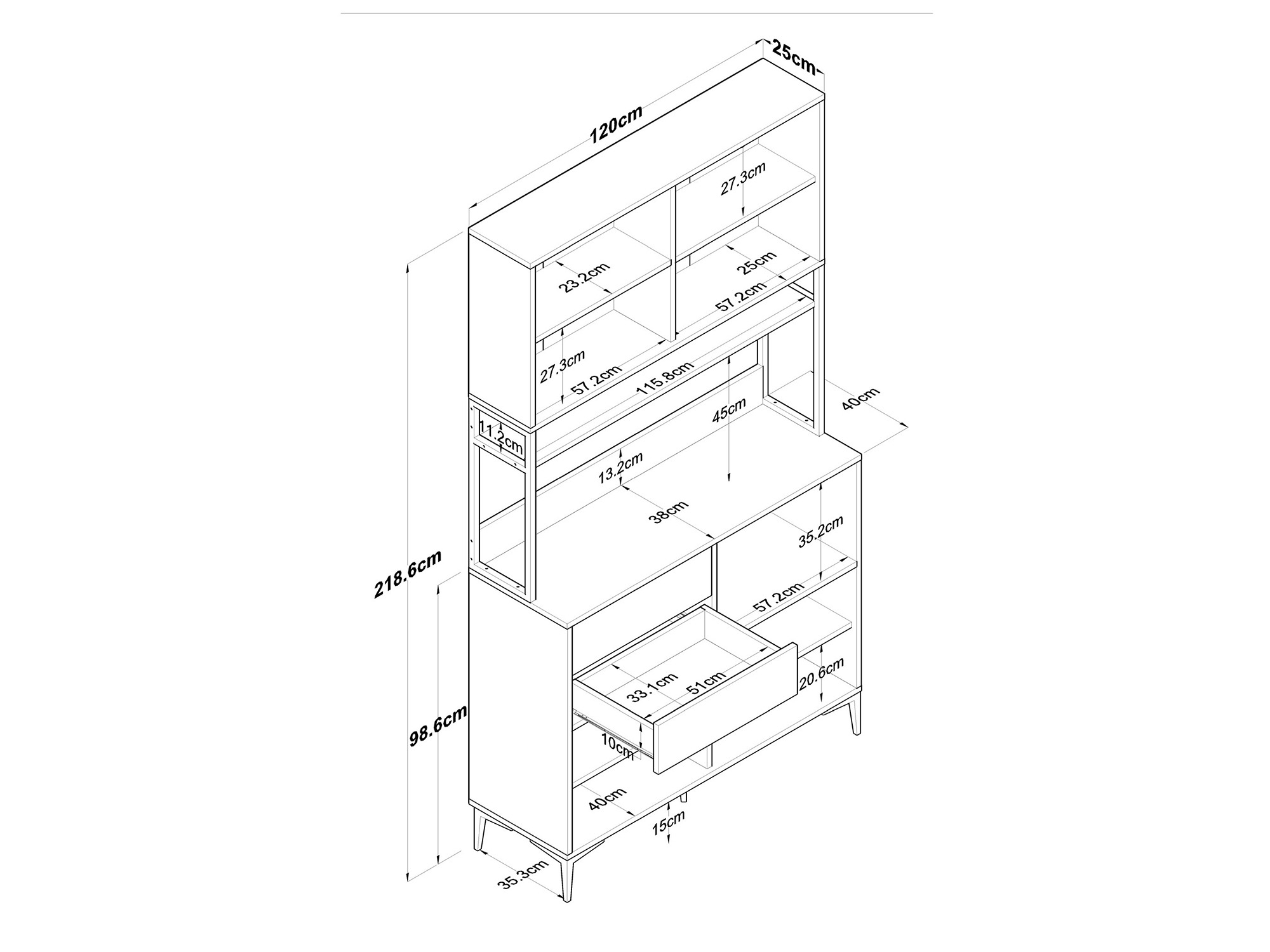 Mueble multifuncional Kailua 2681