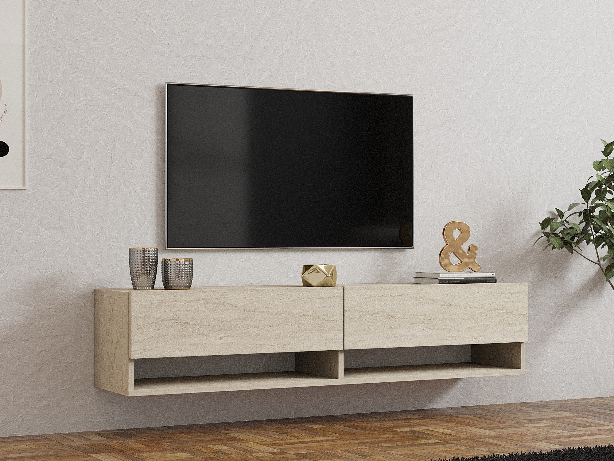 Mueble TV Kailua 2690 (Claro Travertine)