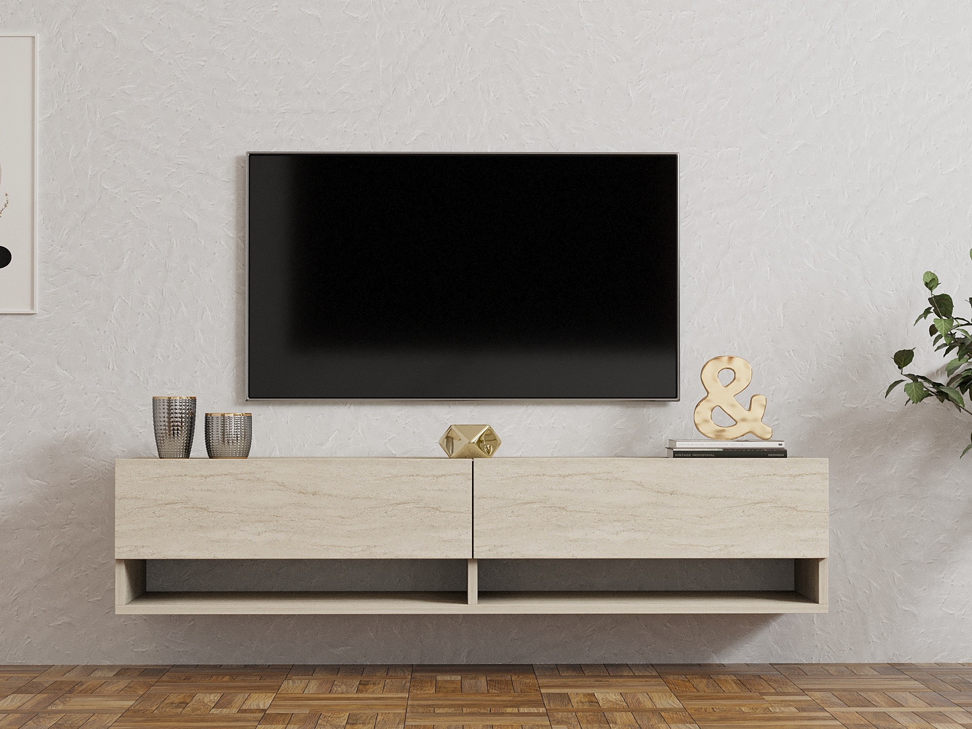 Mueble TV Kailua 2690 (Claro Travertine)