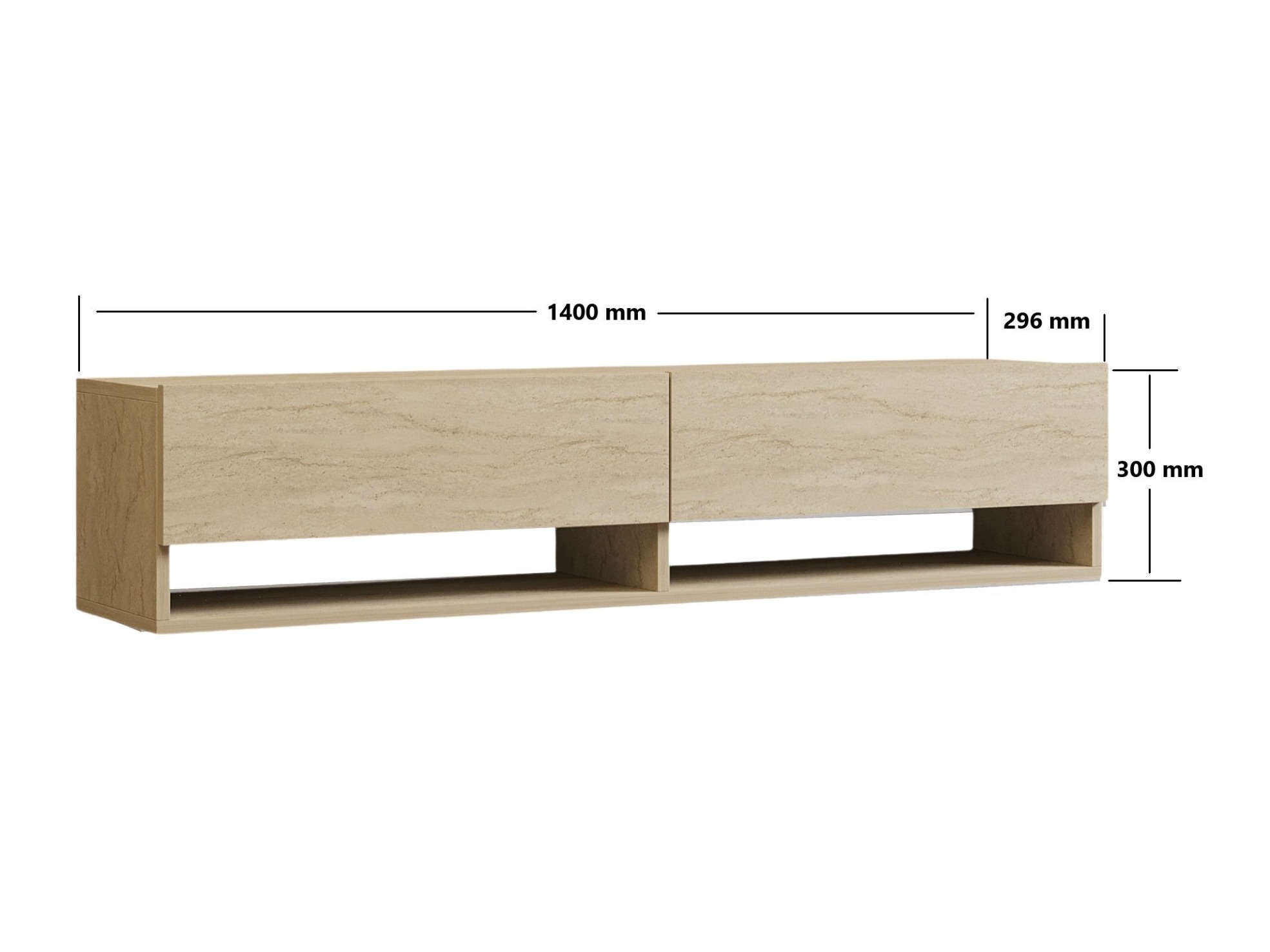 Mueble TV Kailua 2690 (Claro Travertine)