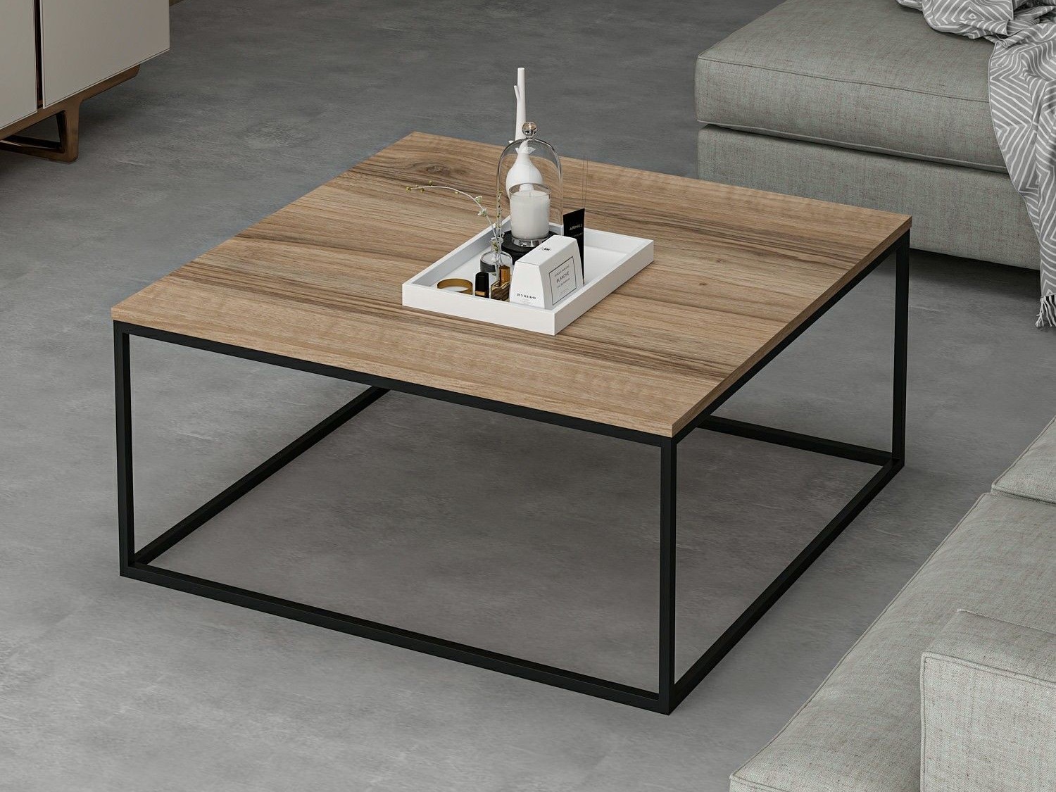 Mesa de centro Kailua 2298 (Marrón + Negro)