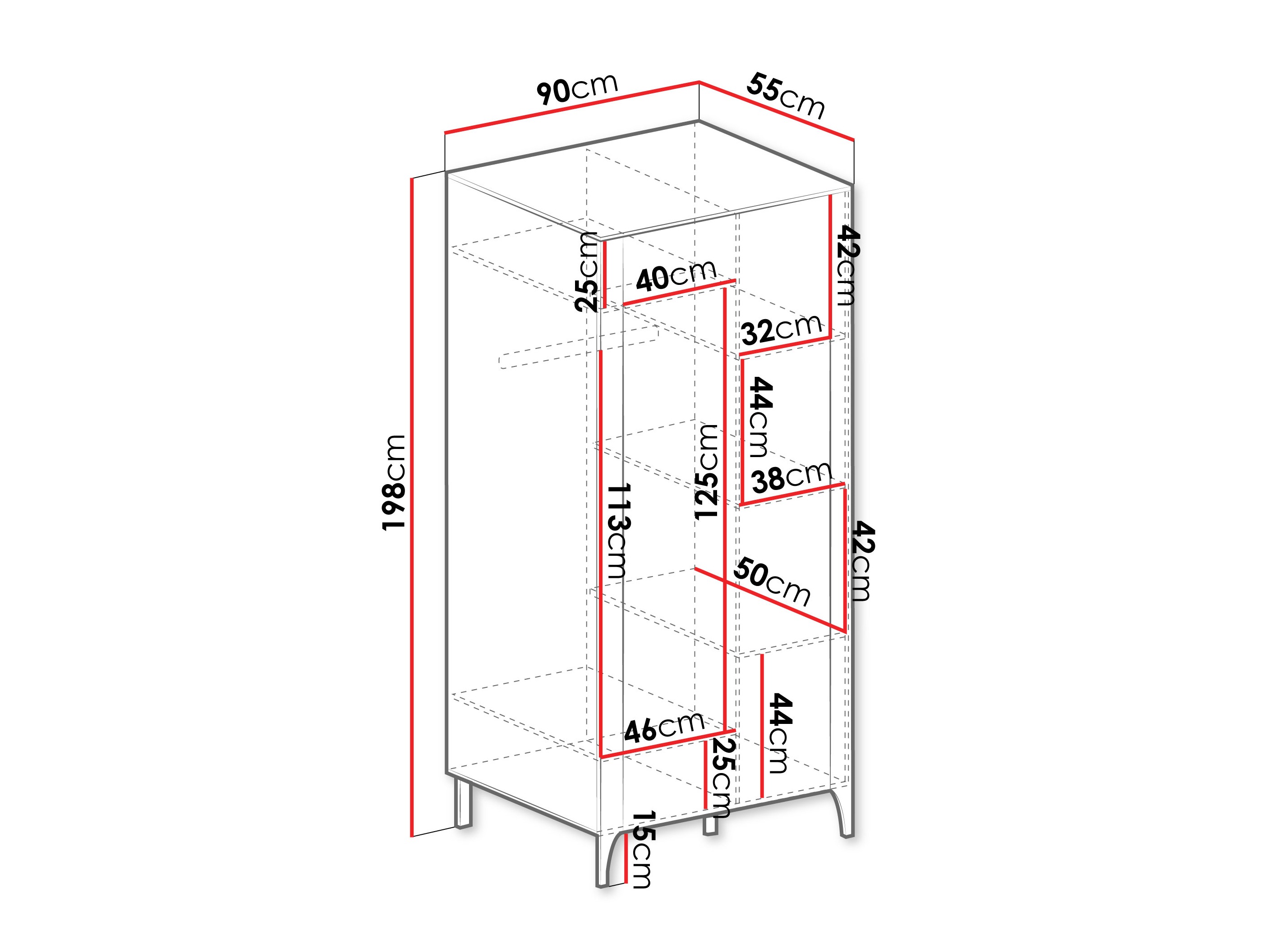 Armario Mavtoru 106 (Negro)