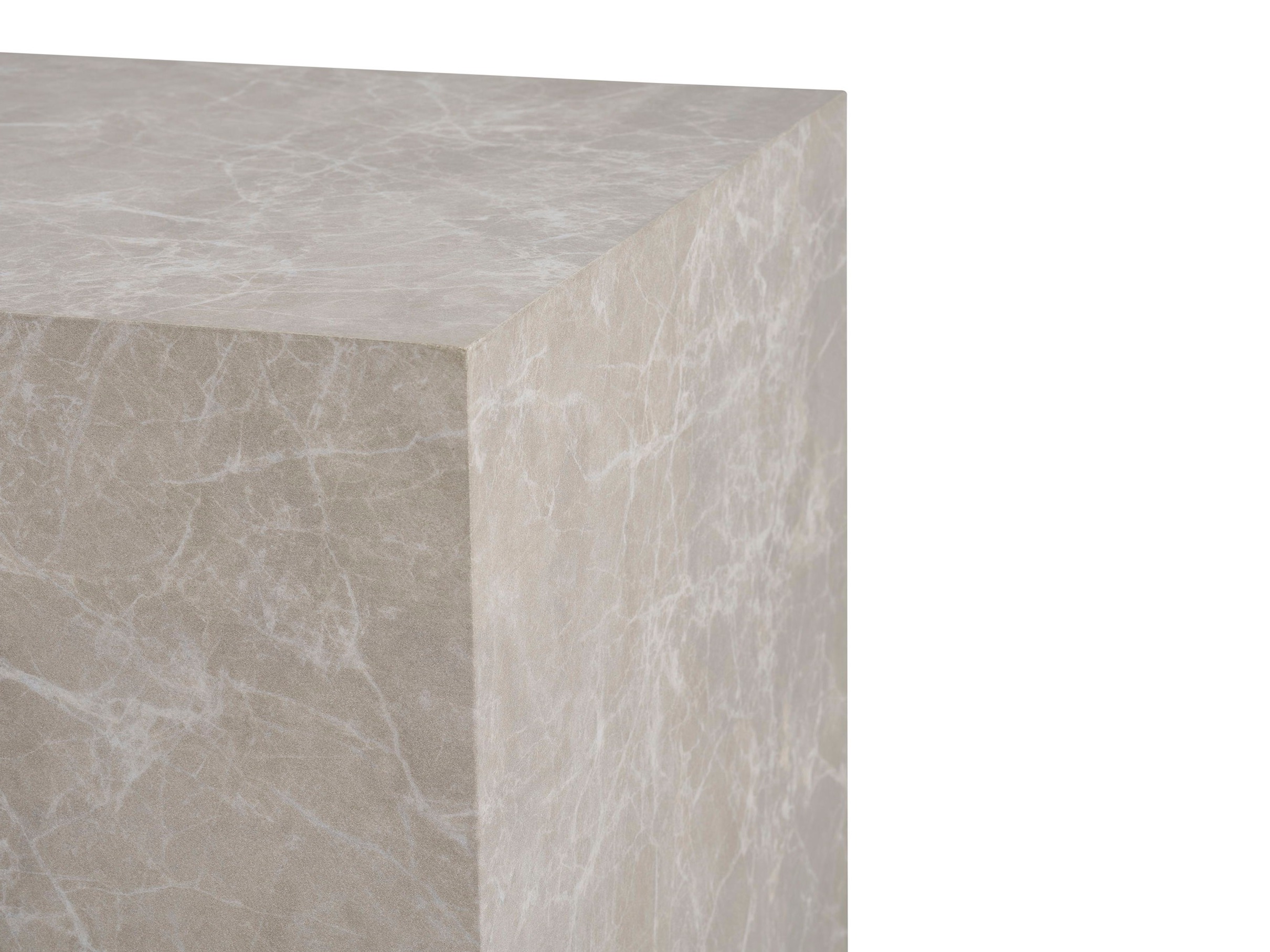 Conjunto mesa de centro Catavie 103 (Beige + Mármol gris)