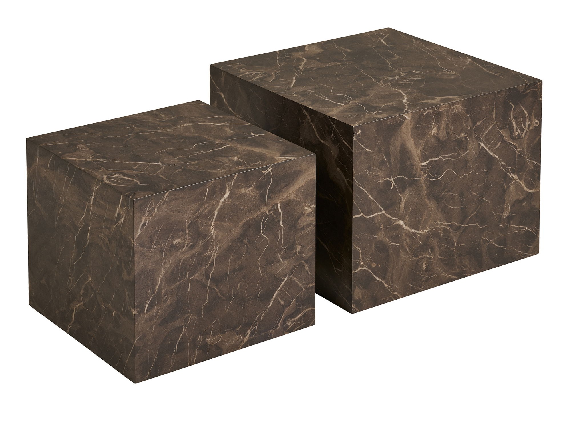 Conjunto mesa de centro Catavie 103 (Mármol marrón)
