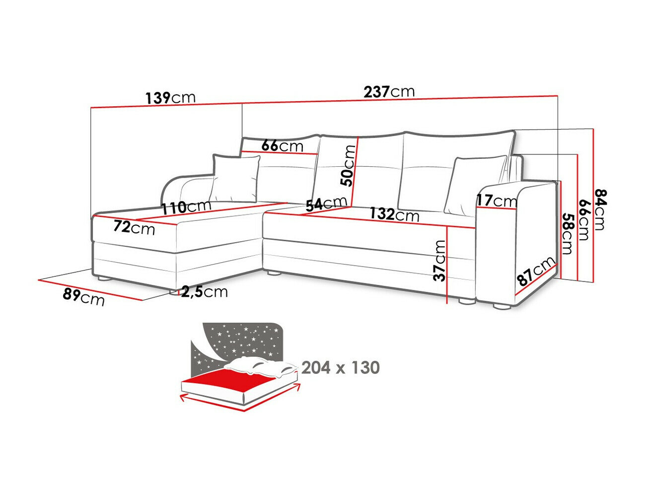 Sofá rinconero SP6338