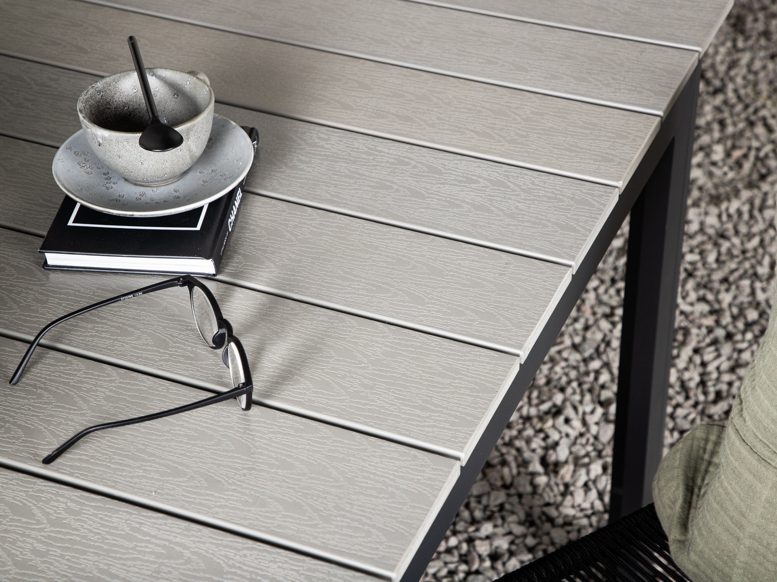 Conjunto de mesa y sillas Dallas 3506 (Gris)