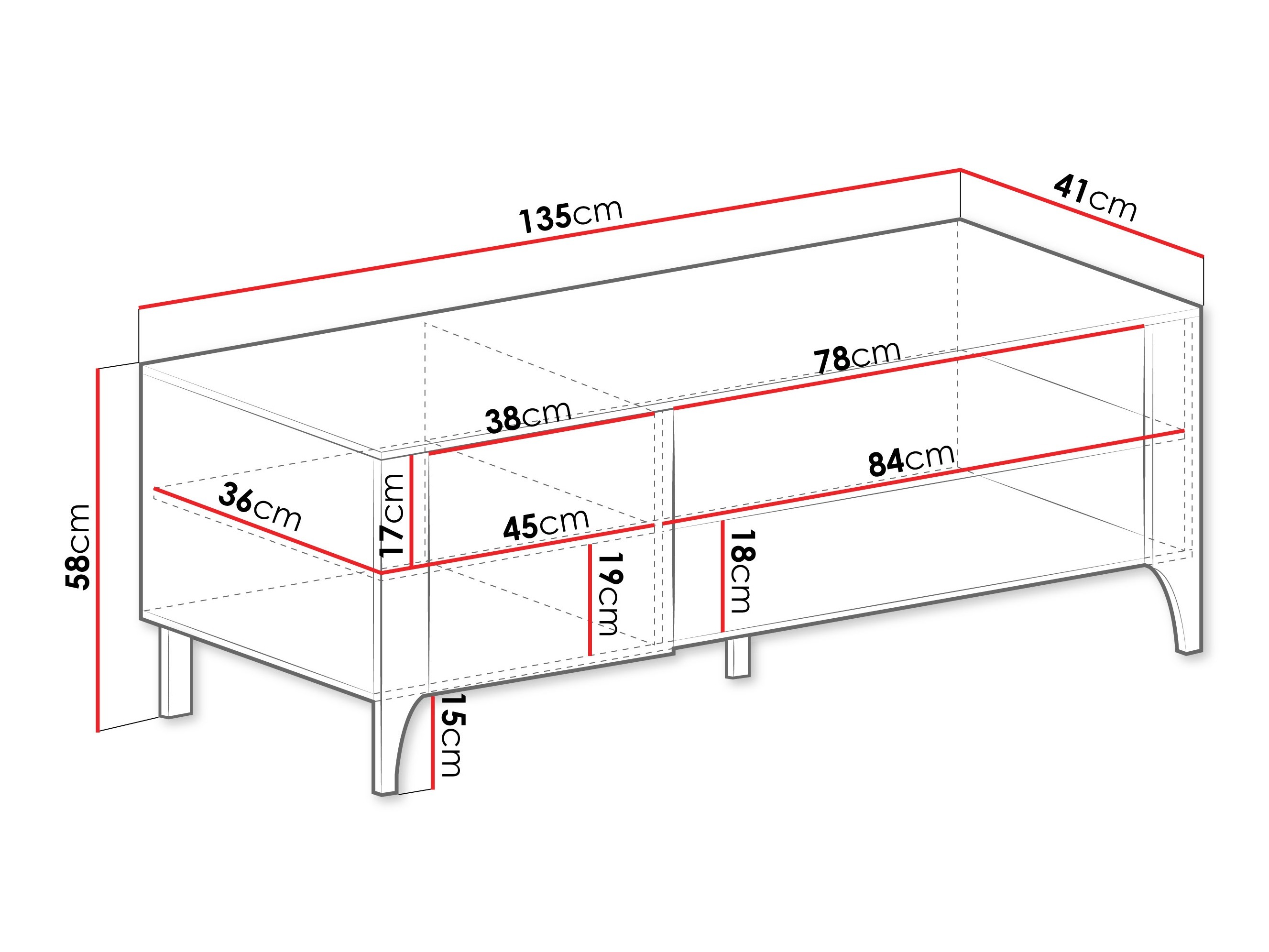 Mueble TV Mavtoru 107 (Negro)
