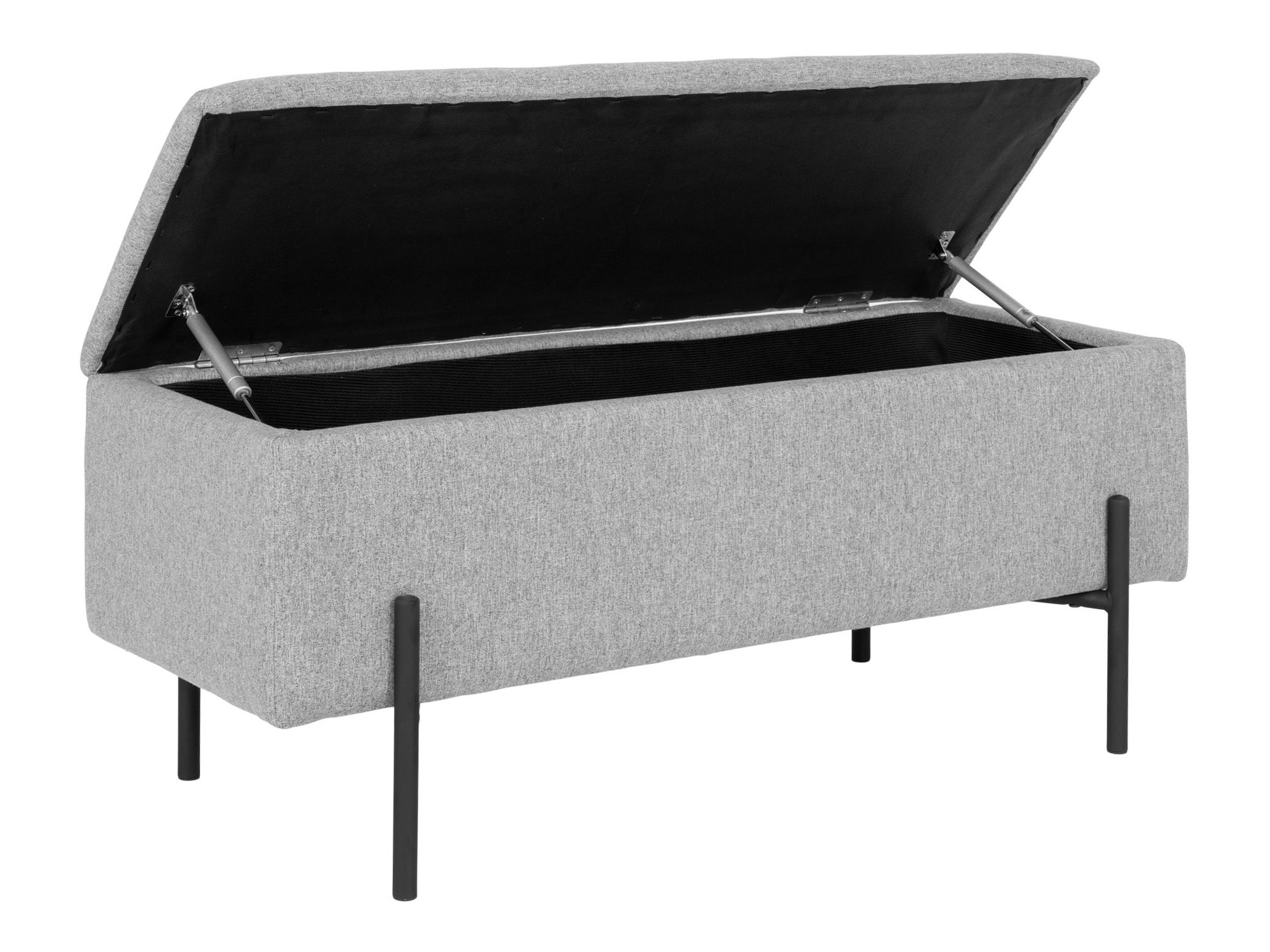 Banco tapizado Brea 138 (Gris claro)