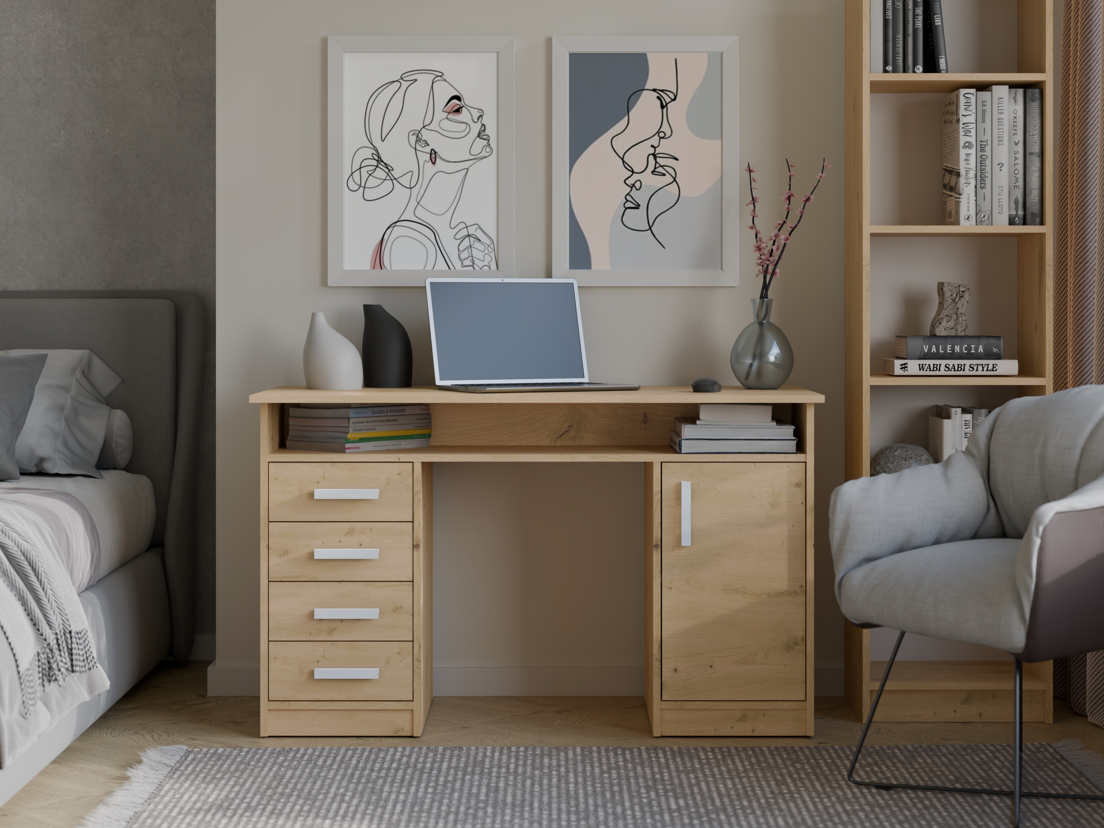 Mesa de oficina Mandeville 329 (Artisan aok)