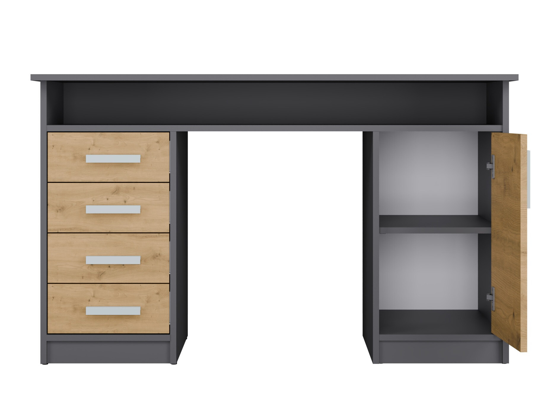Mesa de oficina Mandeville 329 (Roble Artisan + Antracita)