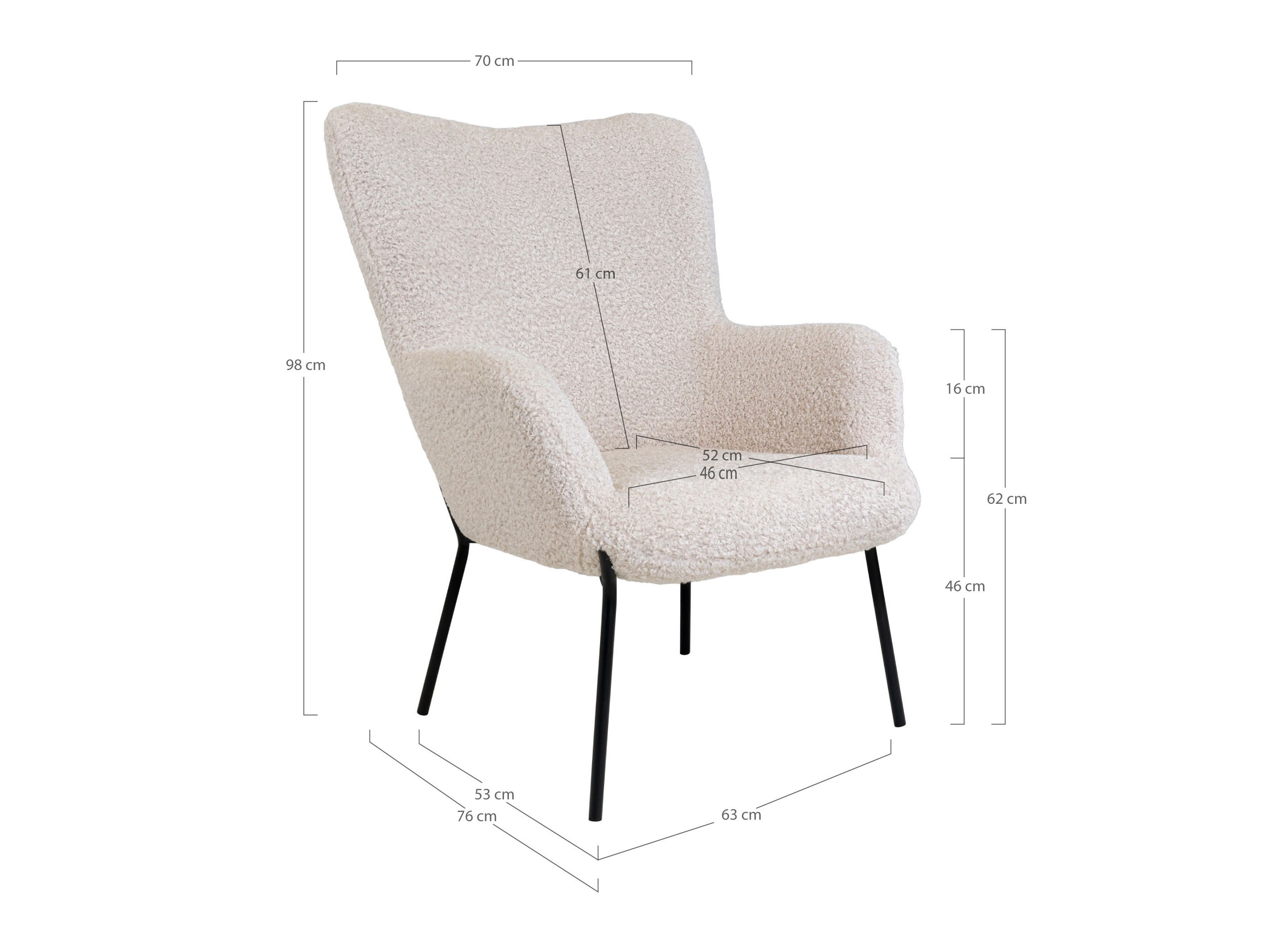 Sillón Brea 177 (Blanco)