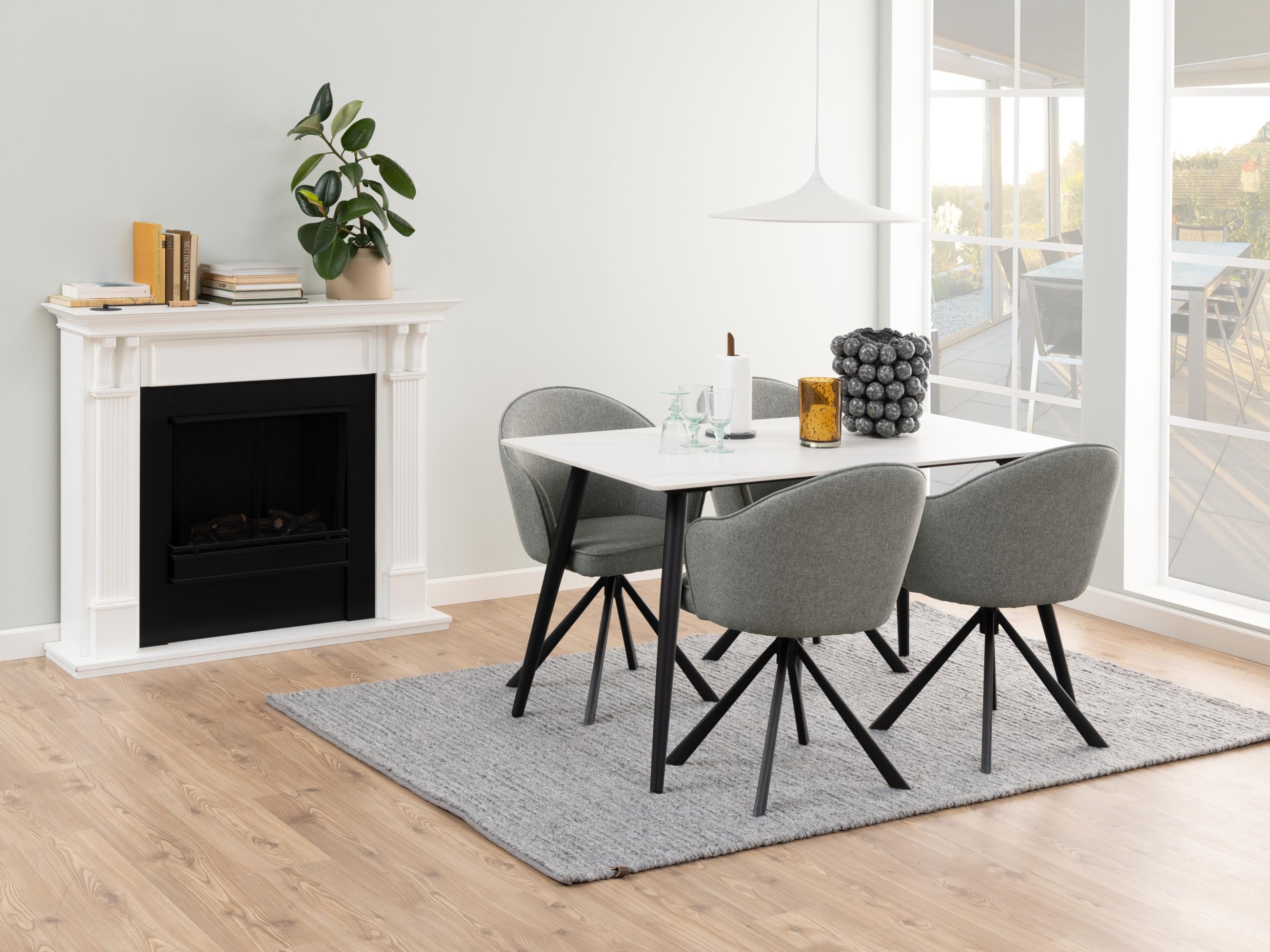 Mesa Norsica 588 (Mármol blanco)